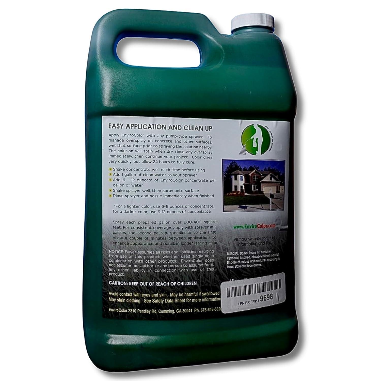 EnviroColor 4 Ever Green Grass Paint Gallon Treats 4,000 Ft², Treatment for Grass and Turf
