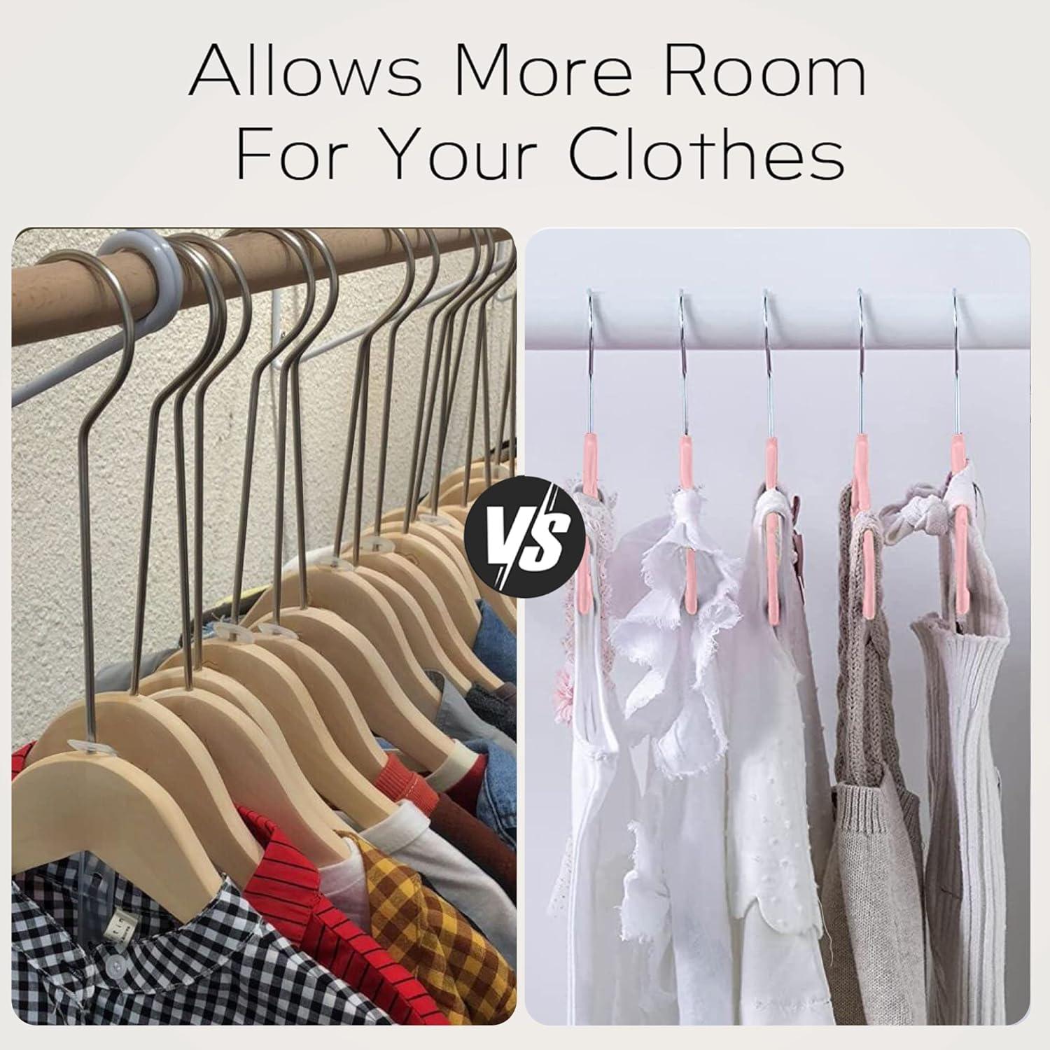 Sleek Pick Premium Baby Hanger, Velvet Hangers, 11”, 30 Pack, Non-Slip Baby Hangers, Space Saving, Infant Hanger, Ultra Slim, Closet Organization, Children Clothes Hanger, Closet Toddler Hangers-Pink