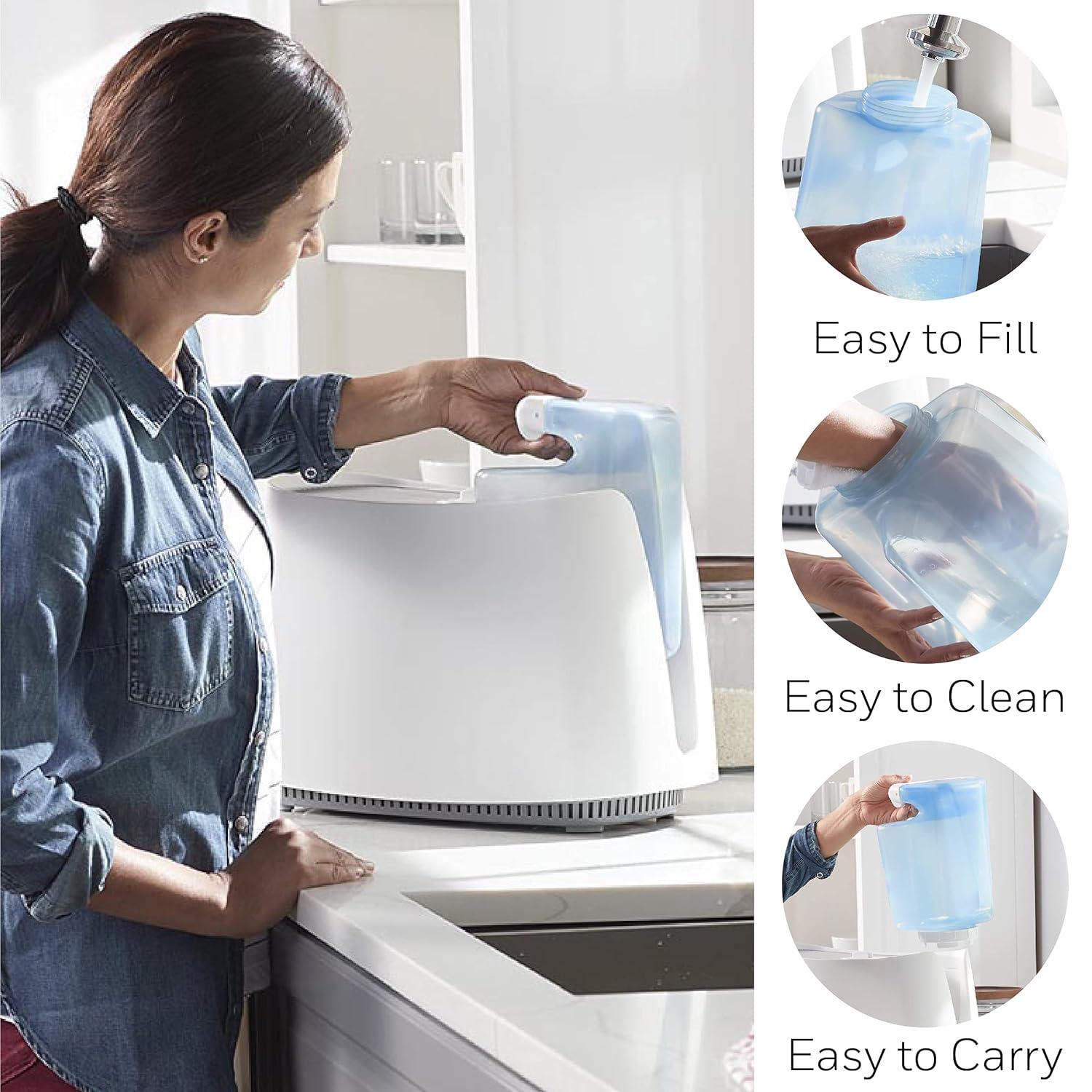 Honeywell 1.1 gal 400 sq ft Cool Moisture Humidifier, White, HCM350