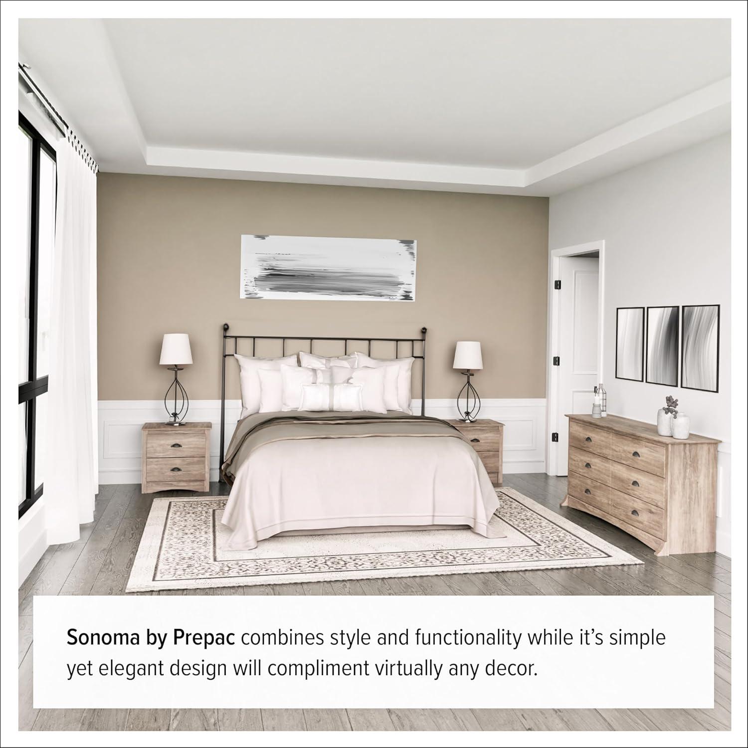 5 Drawer Salt Spring Dresser Drifted Gray - Prepac