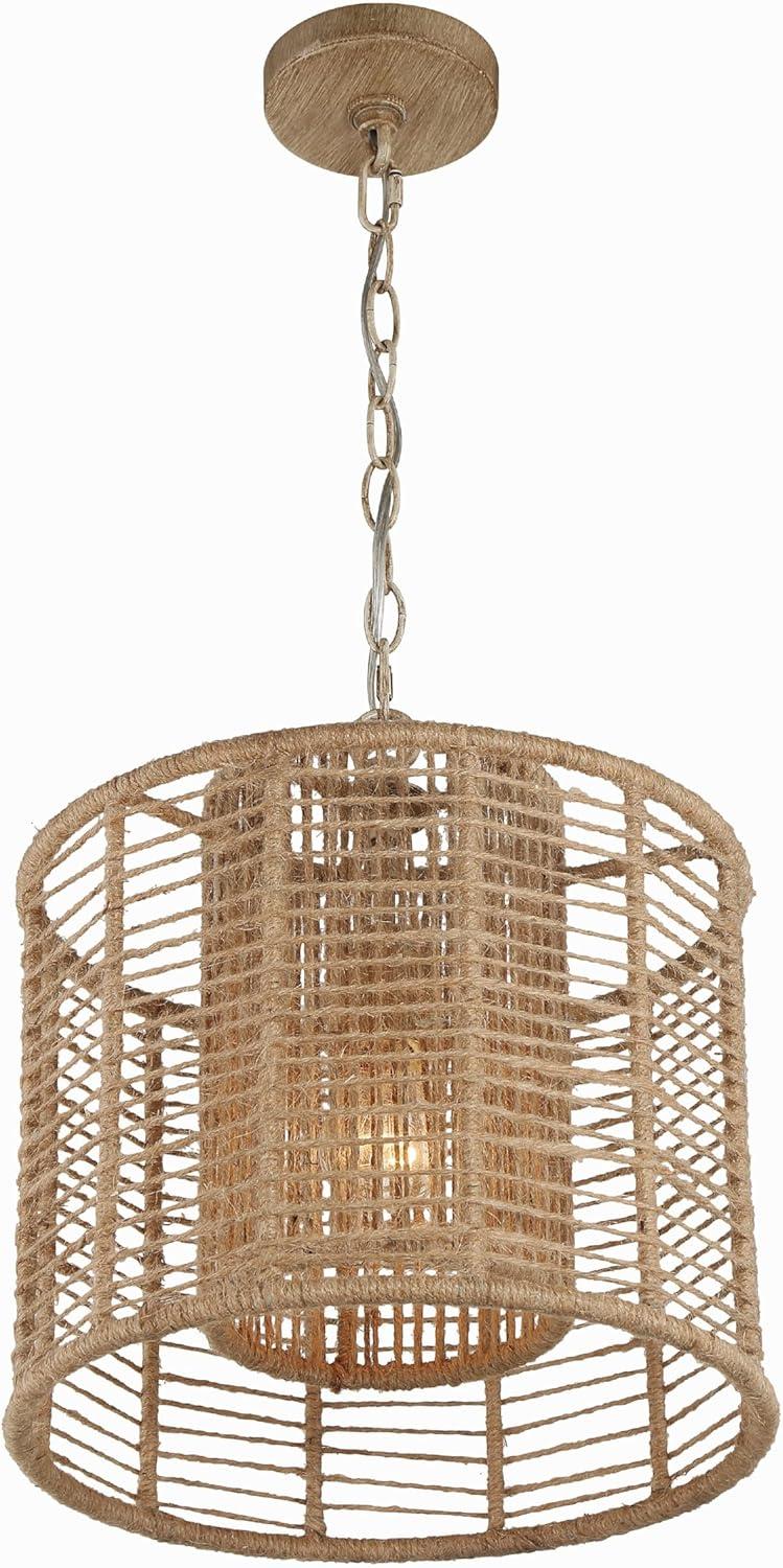 Crystorama Lighting Jayna 1 - Light Pendant in  Burnished Silver