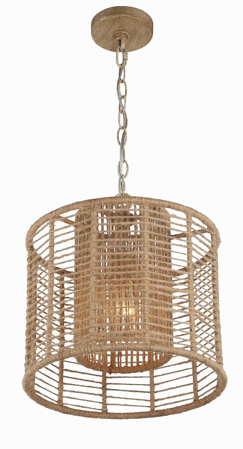 Crystorama Lighting Jayna 1 - Light Pendant in  Burnished Silver