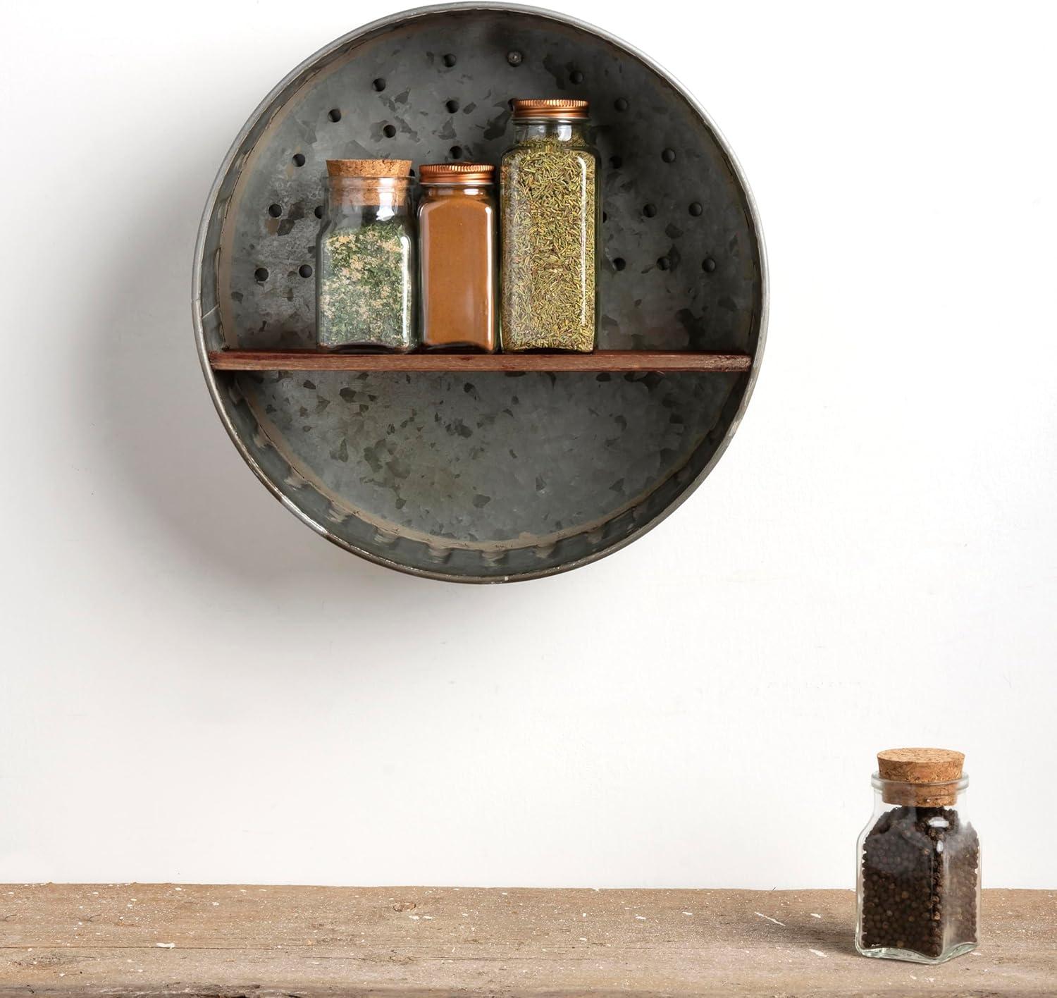 Primitives by Kathy Rustic-Inspired Wall Shelf, Metal and Wood