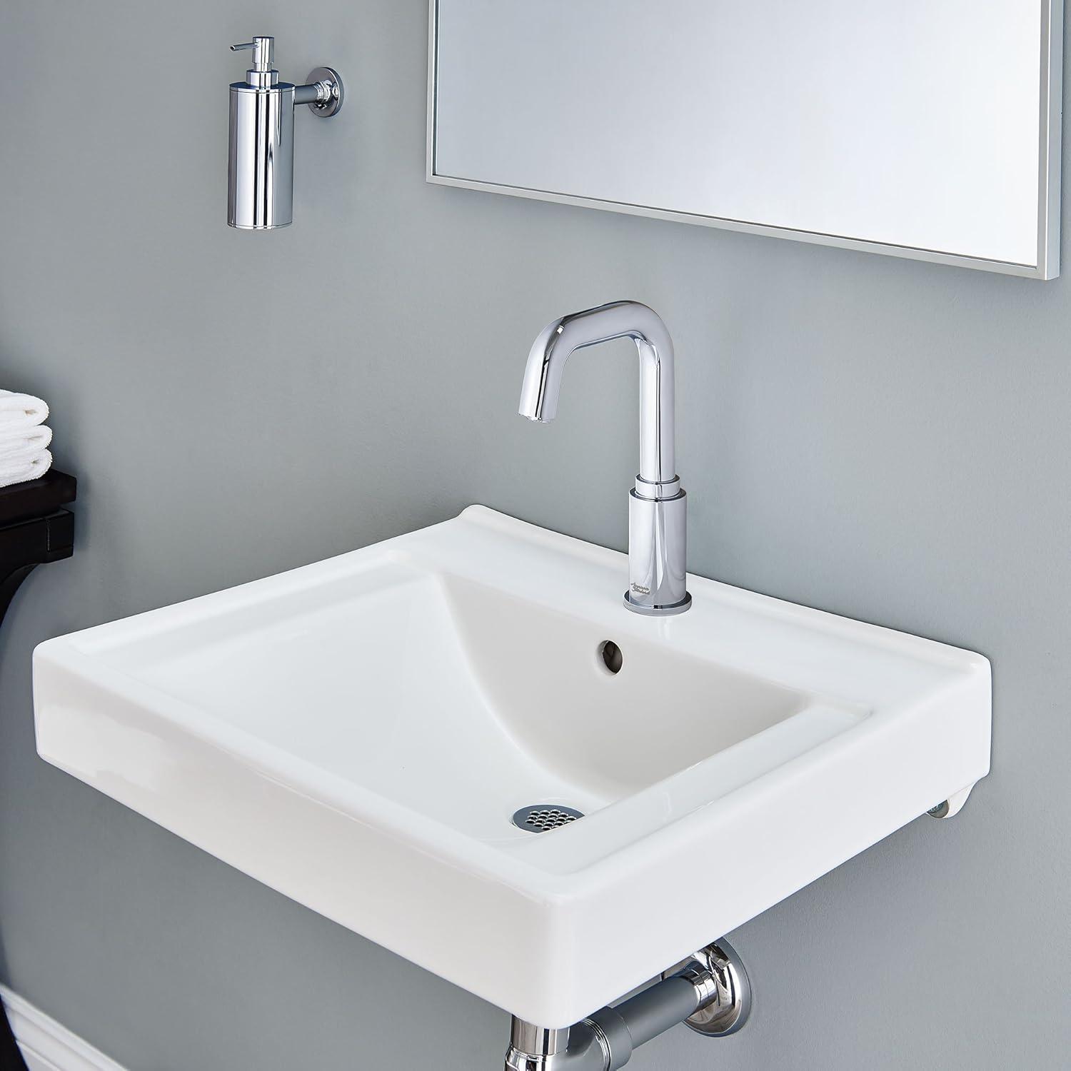 American Standard Decorum 18.25'' White Vitreous China Rectangular Bathroom Sink with Overflow