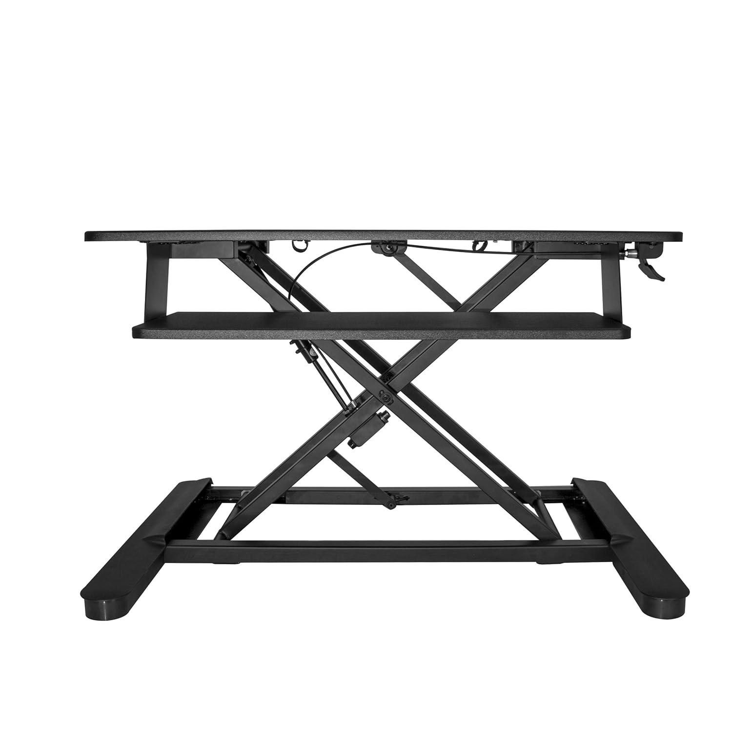 StarTech.com ARMSTSLG Sit Stand Desk Converter - For two Monitors up to 24" or One 30" Monitor - 35" Work Surface - Stand Up Desk - Sit to Stand Desk