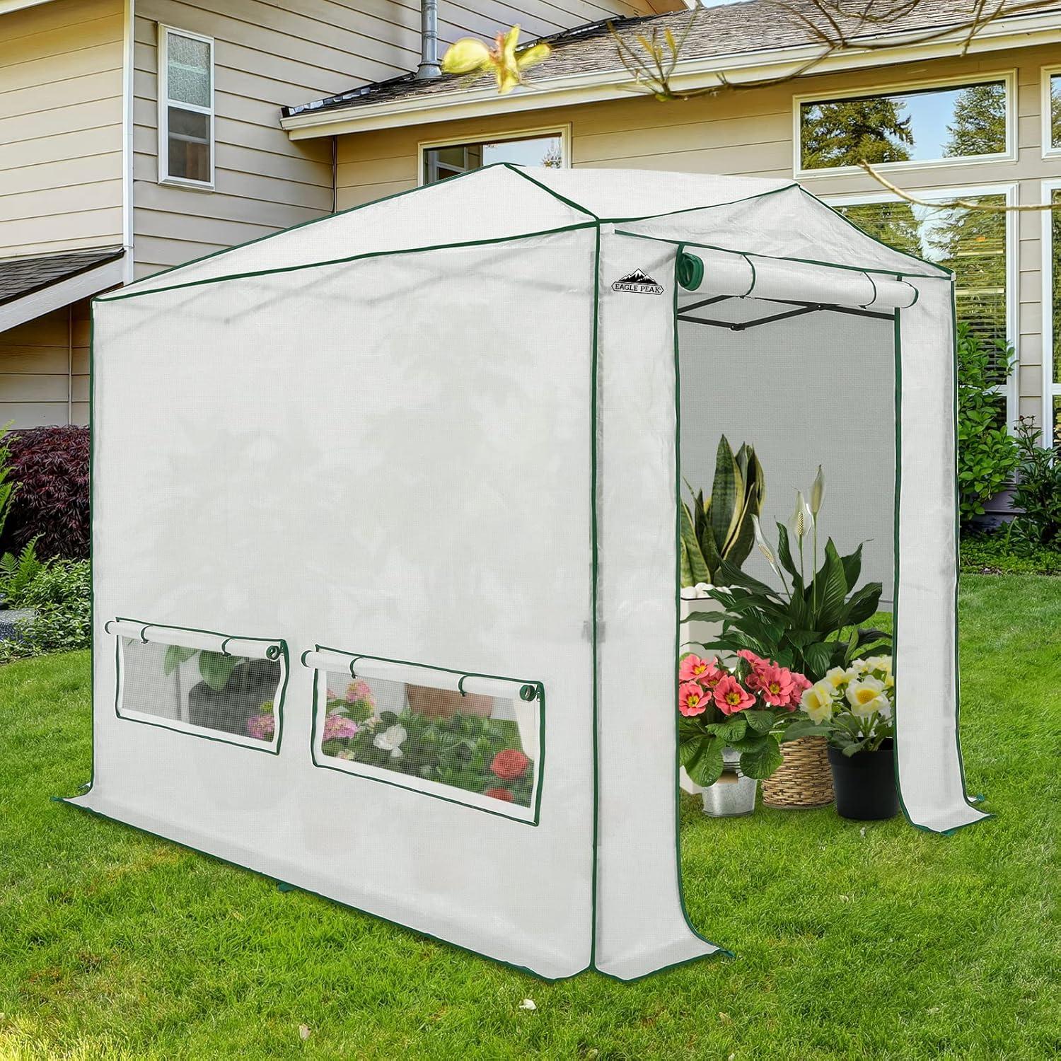 EAGLE PEAK Pop Up Greenhouse 8' W x 12' D Greenhouse