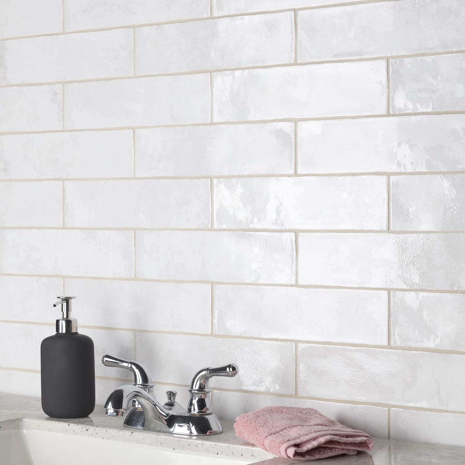 Biarritz 3" x 12" Ceramic Brick Lock Subway Tile