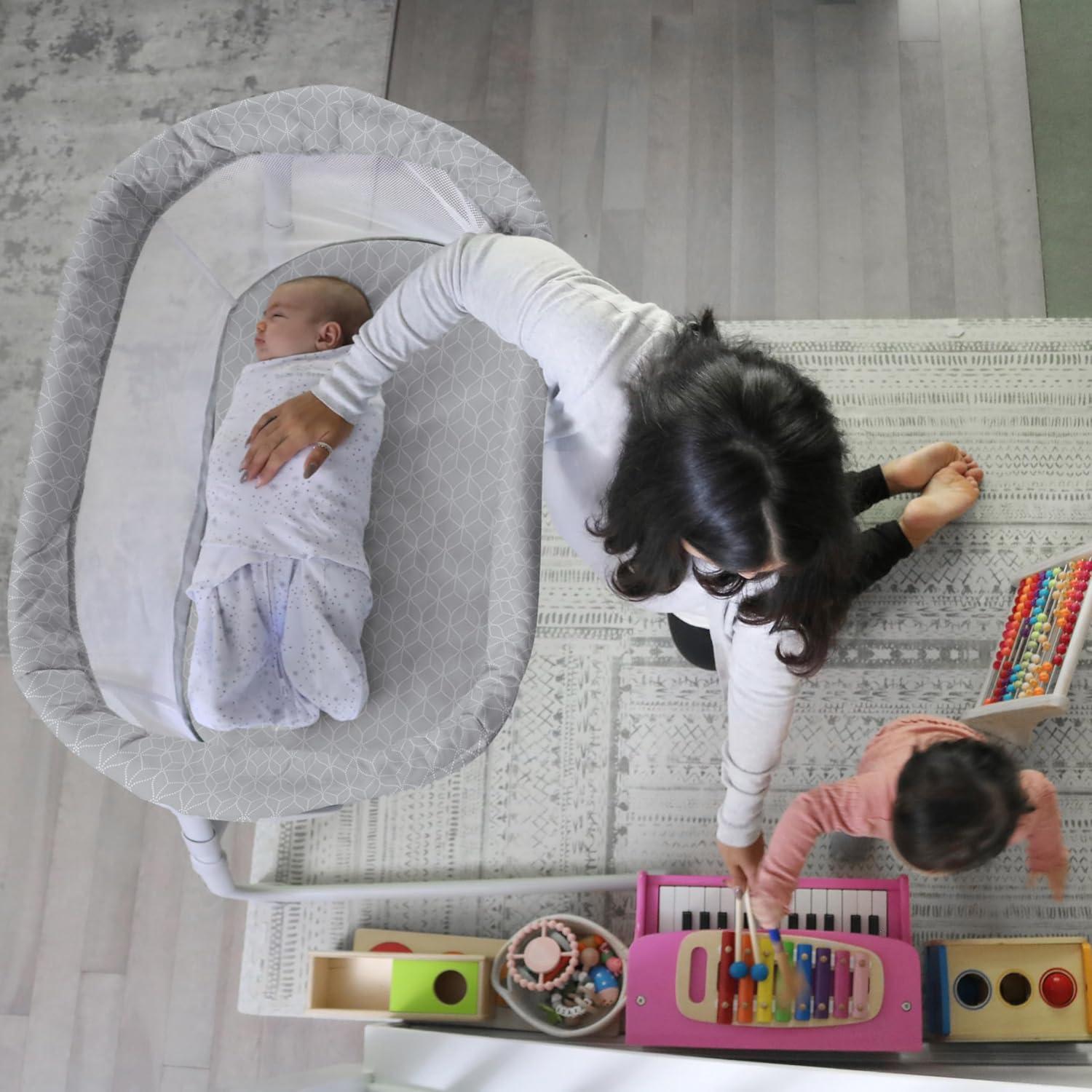 HALO Innovations BassiNest Flex Portable Bassinet - Morning Mist