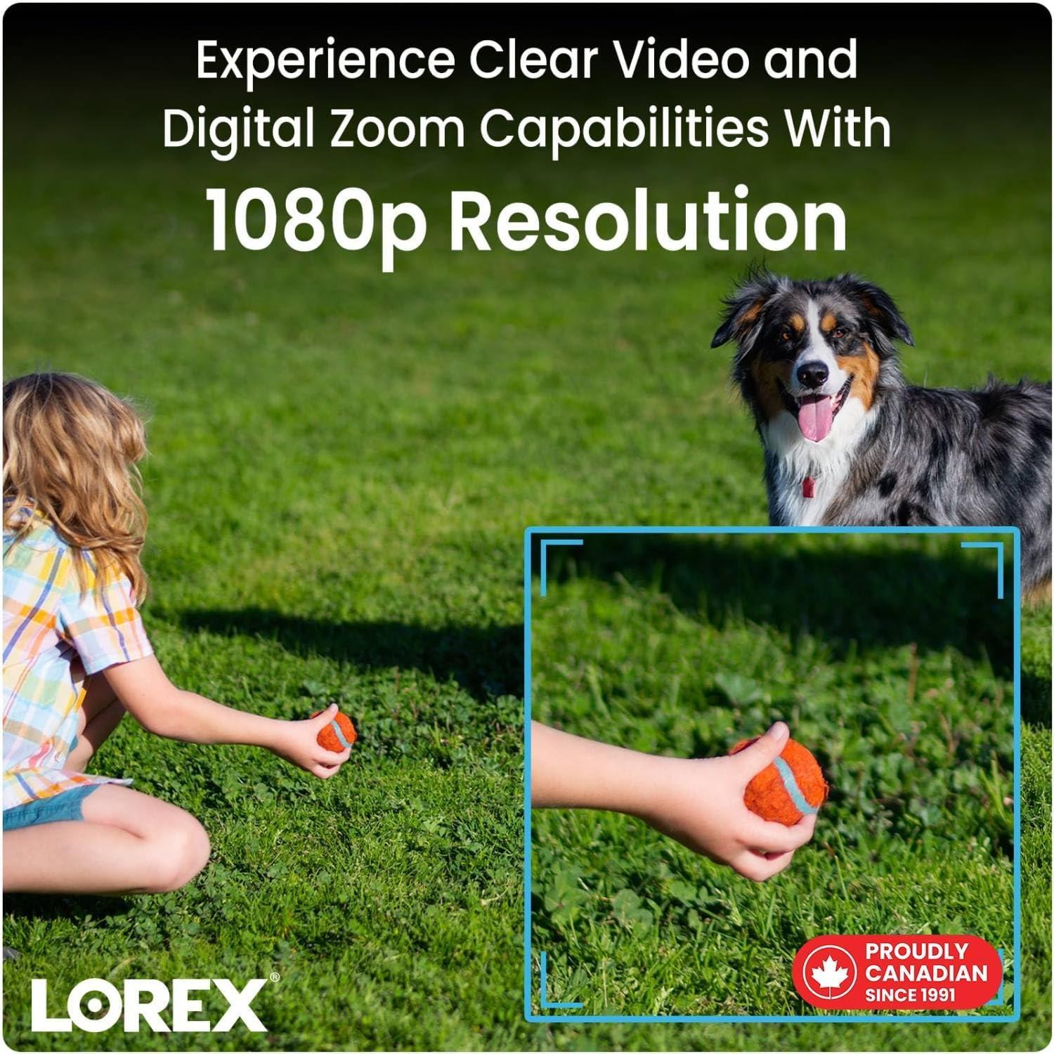 Lorex 1080p 8-channel 1TB Wired DVR System D24281B-2NA4-E
