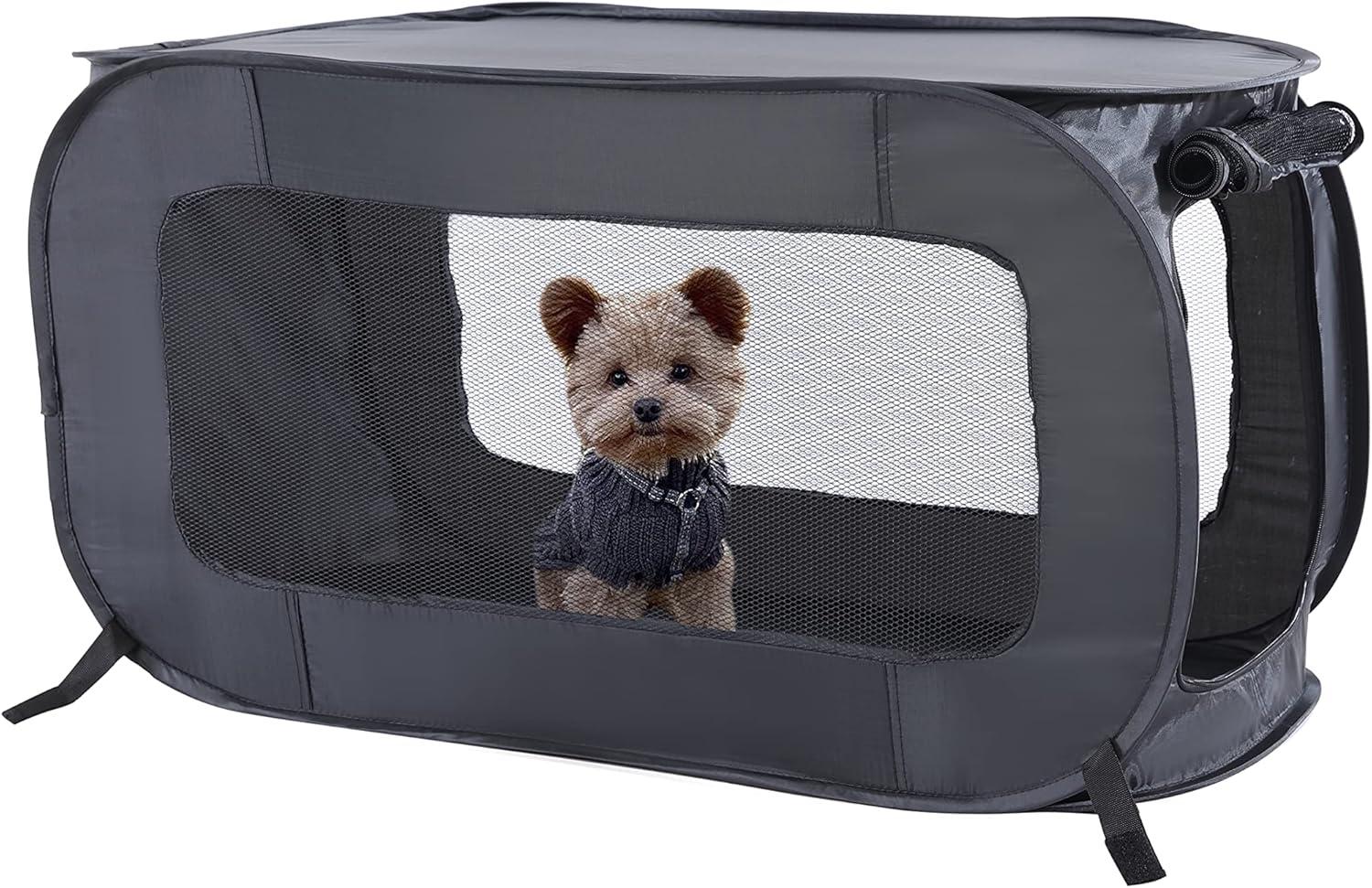 Beatrice Home Fashions Collapsible Pet Carrier with 1 Door