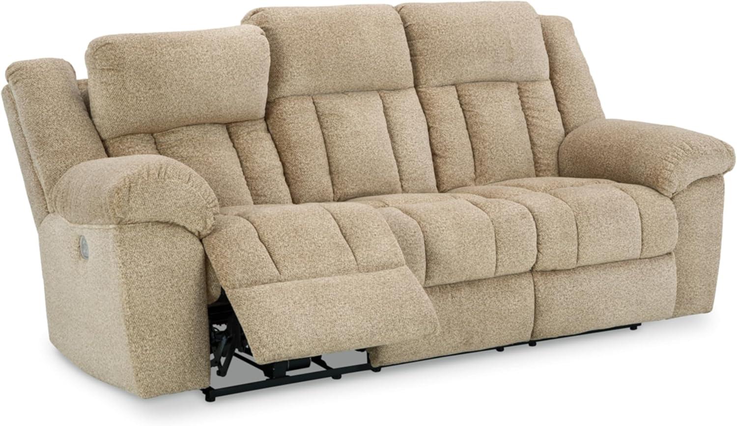 Ashley Furniture Tip-Off Wheat Power Reclining Sofa