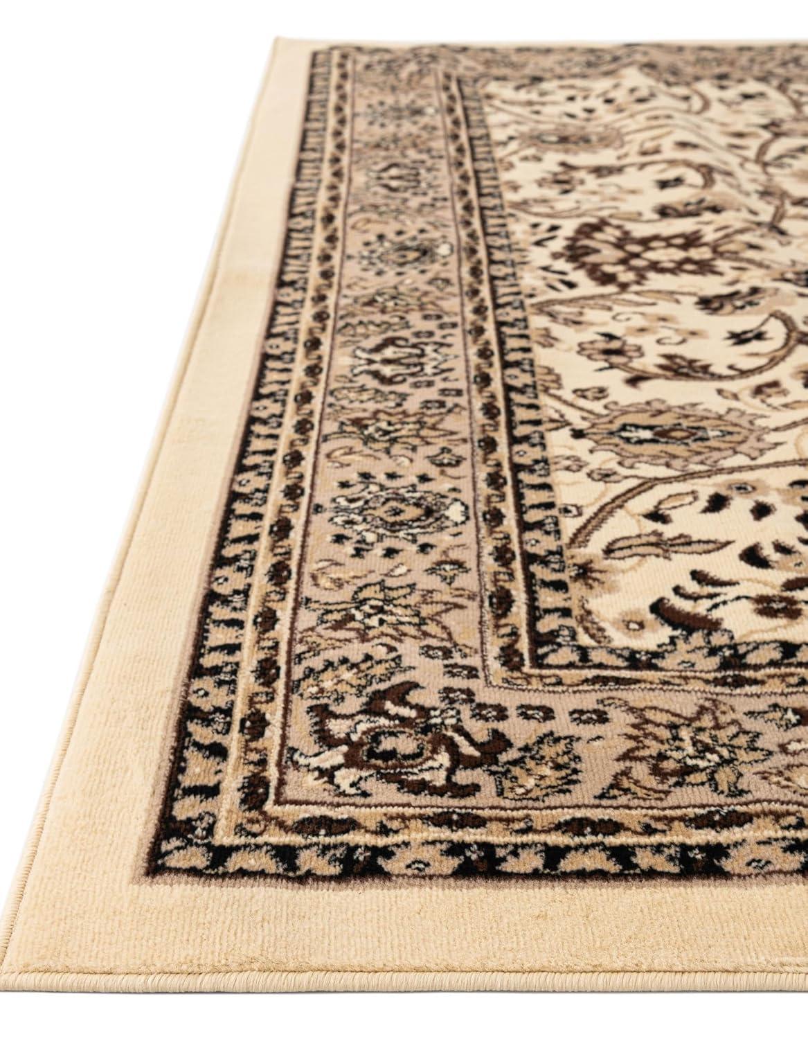 Unique Loom 6' 1 x 9' 0 Sialk Hill Washington Ivory Area Rug