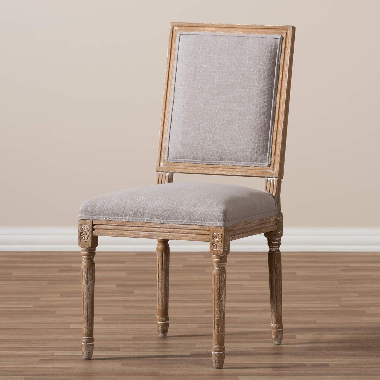 Baxton Studio Clairette Wood Traditional French Accent Chair