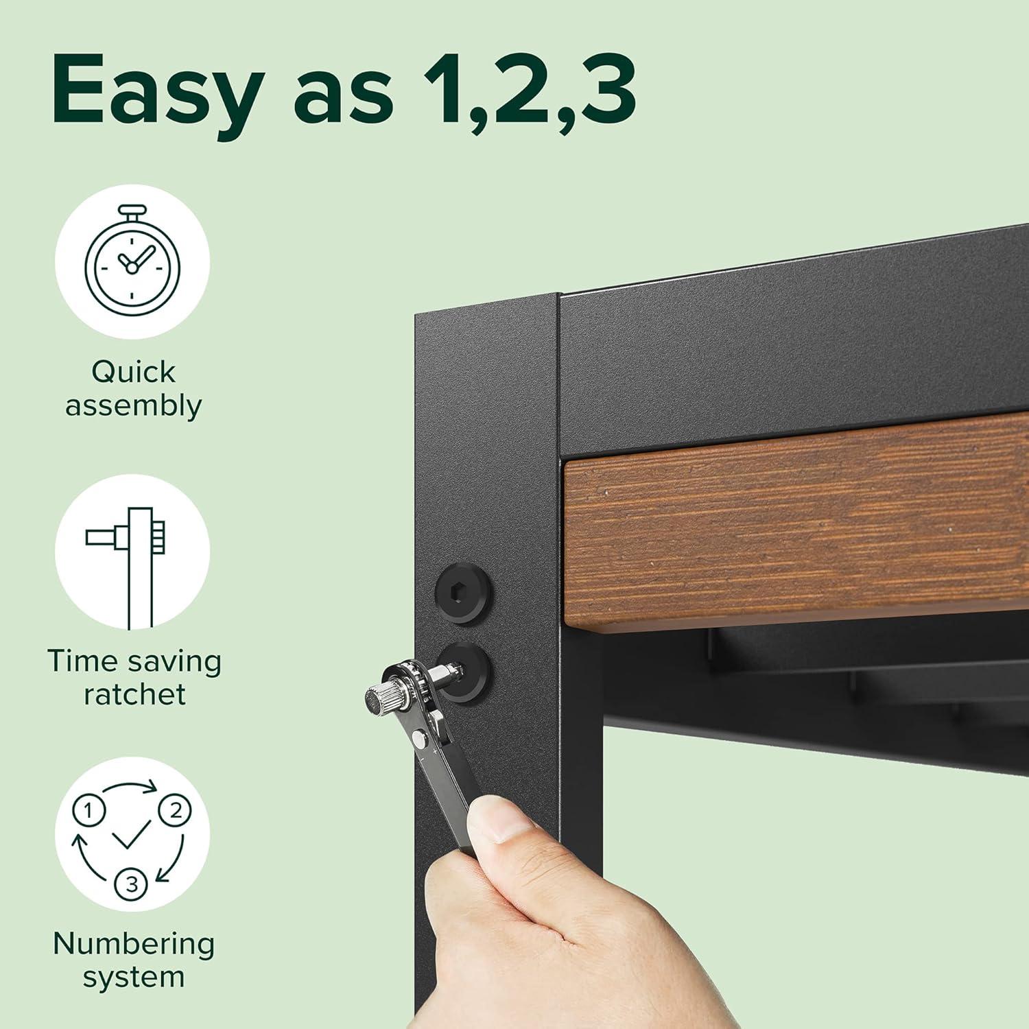 Zinus 35" Kai Bamboo and Metal Platform Bed Frame, Twin