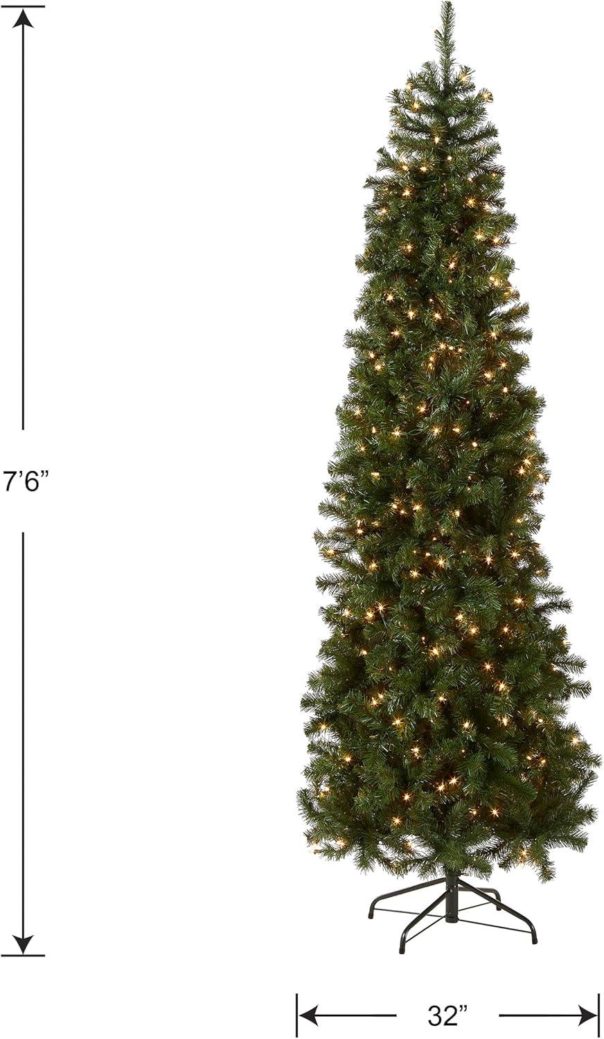 Prelit North Valley Spruce Artificial Christmas Tree Clear Lights - National Tree Company