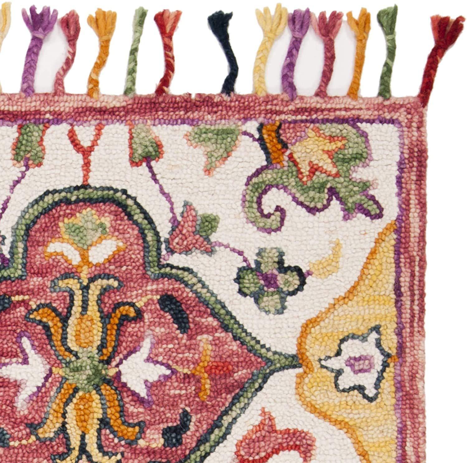 Blossom BLM456 Hand Tufted Area Rug - Ivory/Multi - 3'x5' - Safavieh.
