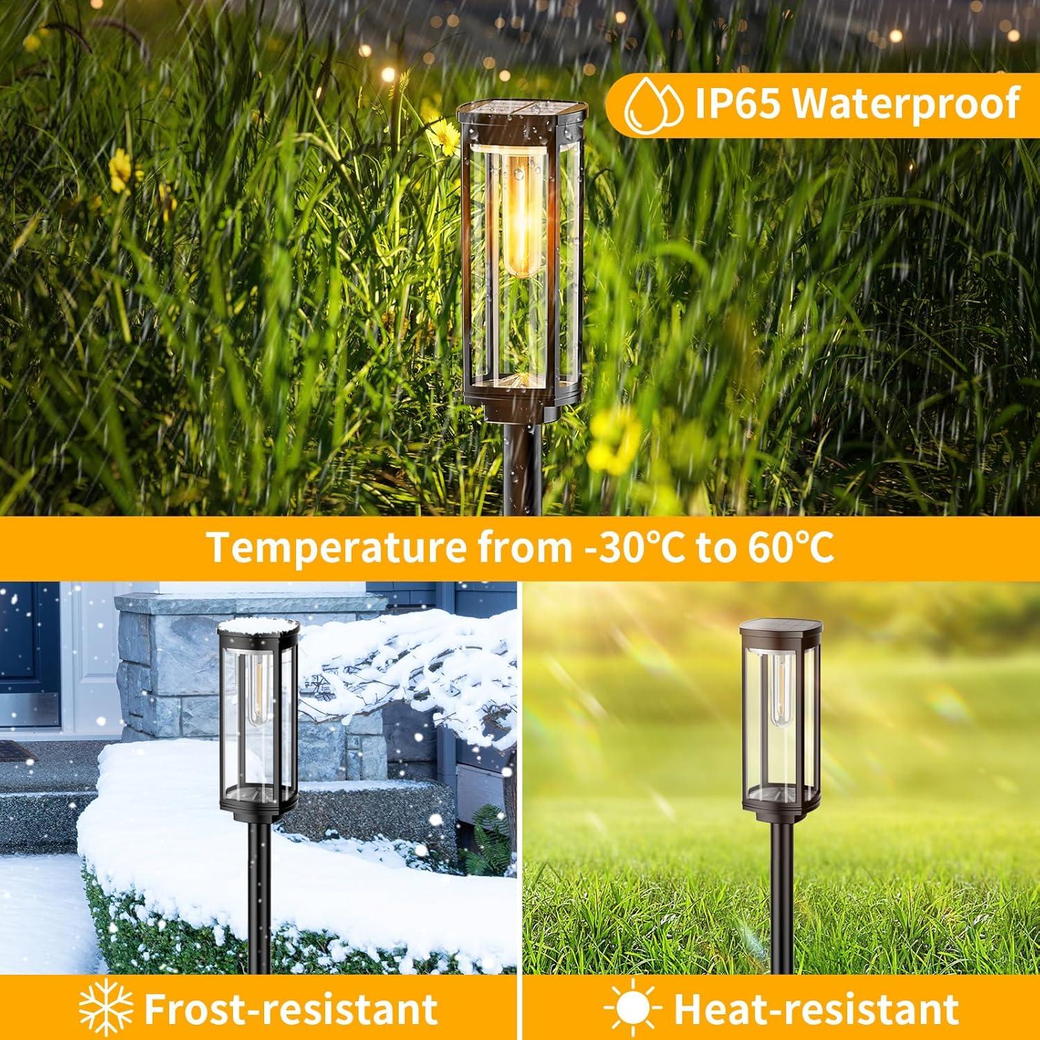 Solar Powered Integrated LED Pathway Light Pack