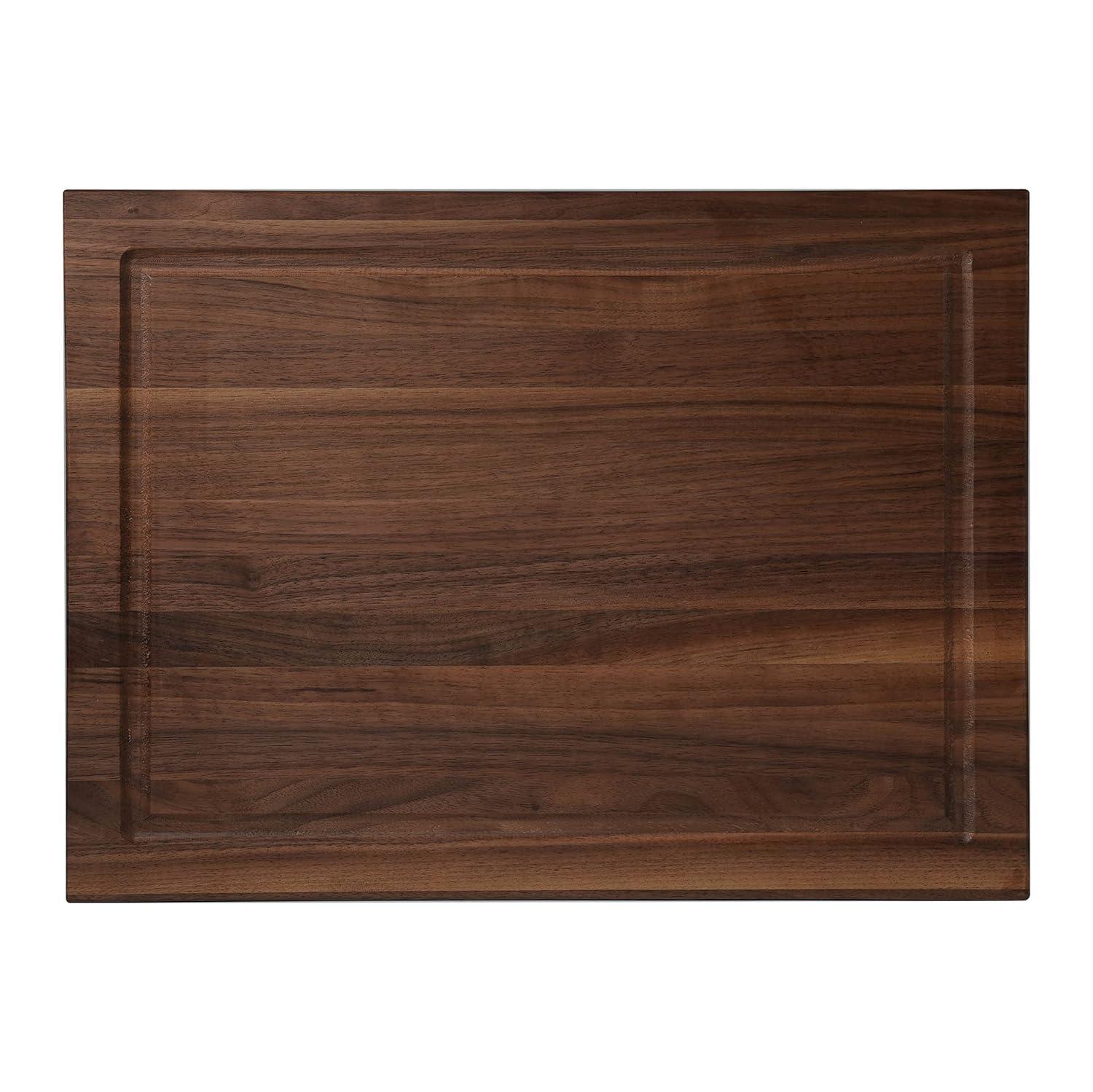 CONSDAN CONSDAN Cutting Board, Prefinished Butcher Block Cutting Board Solid Walnut Edge Grain Cutting Board