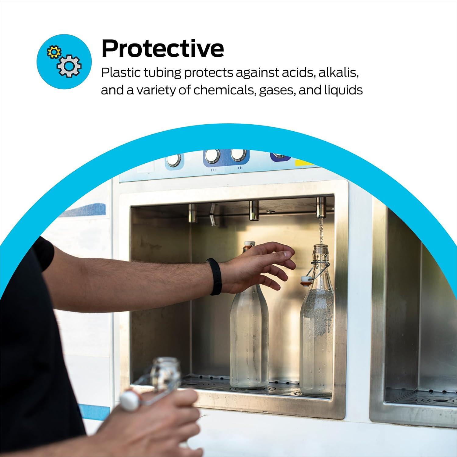 EZ-FLO 98624 PVC Clear Vinyl Tubing, 1 inch OD, 10 Ft