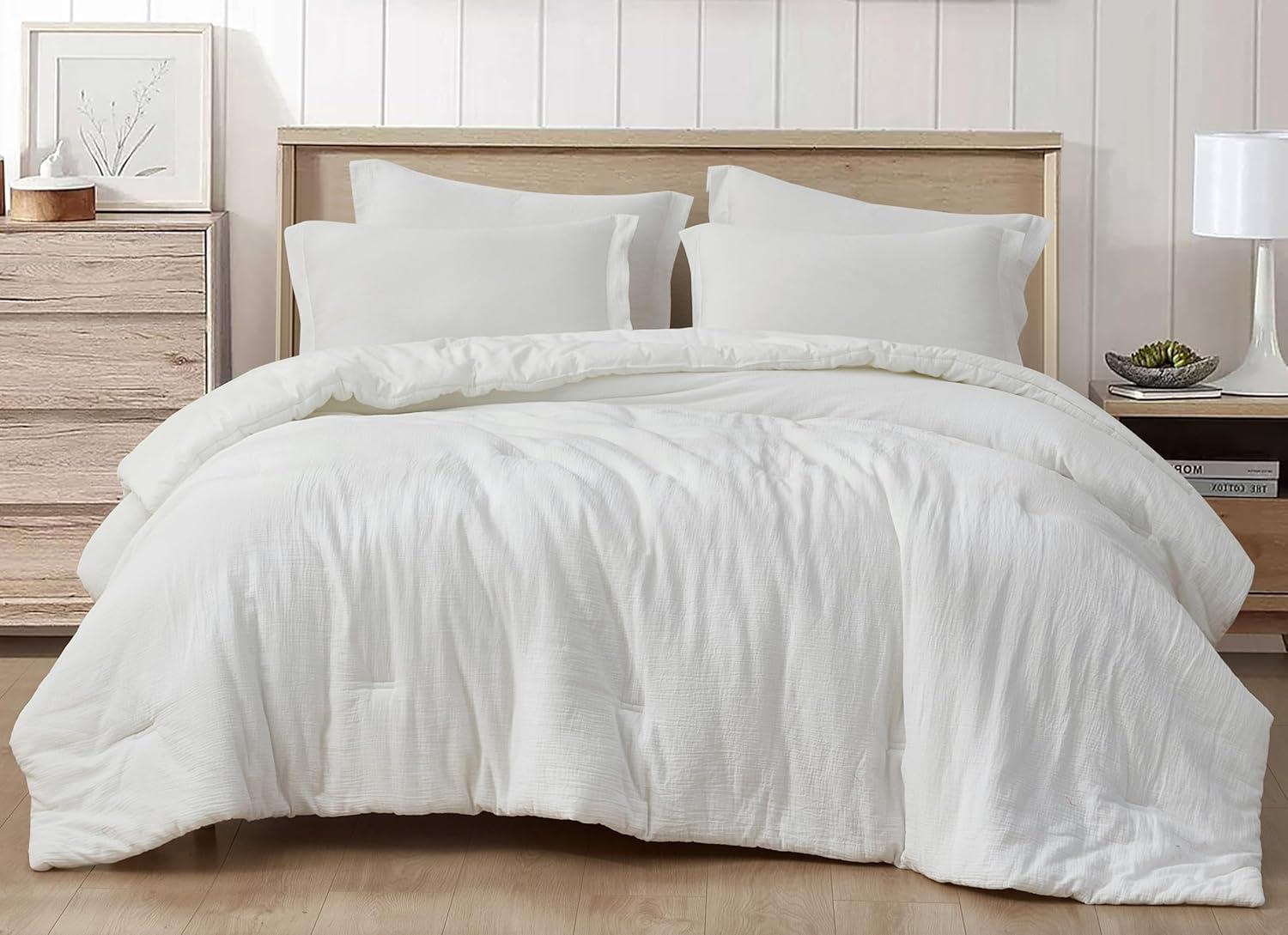 Chezmoi Collection Breeze Cotton Gauze Comforter Bedding Set