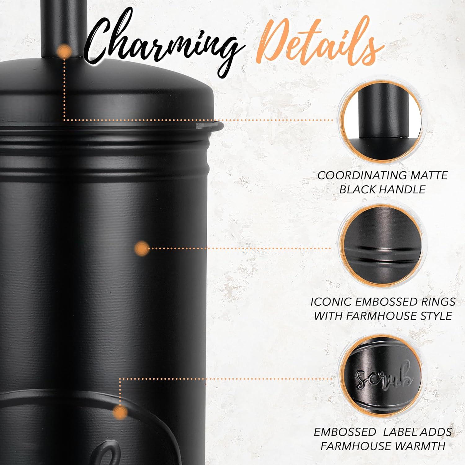 Autumn Alley Metal Toilet Brush And Holder