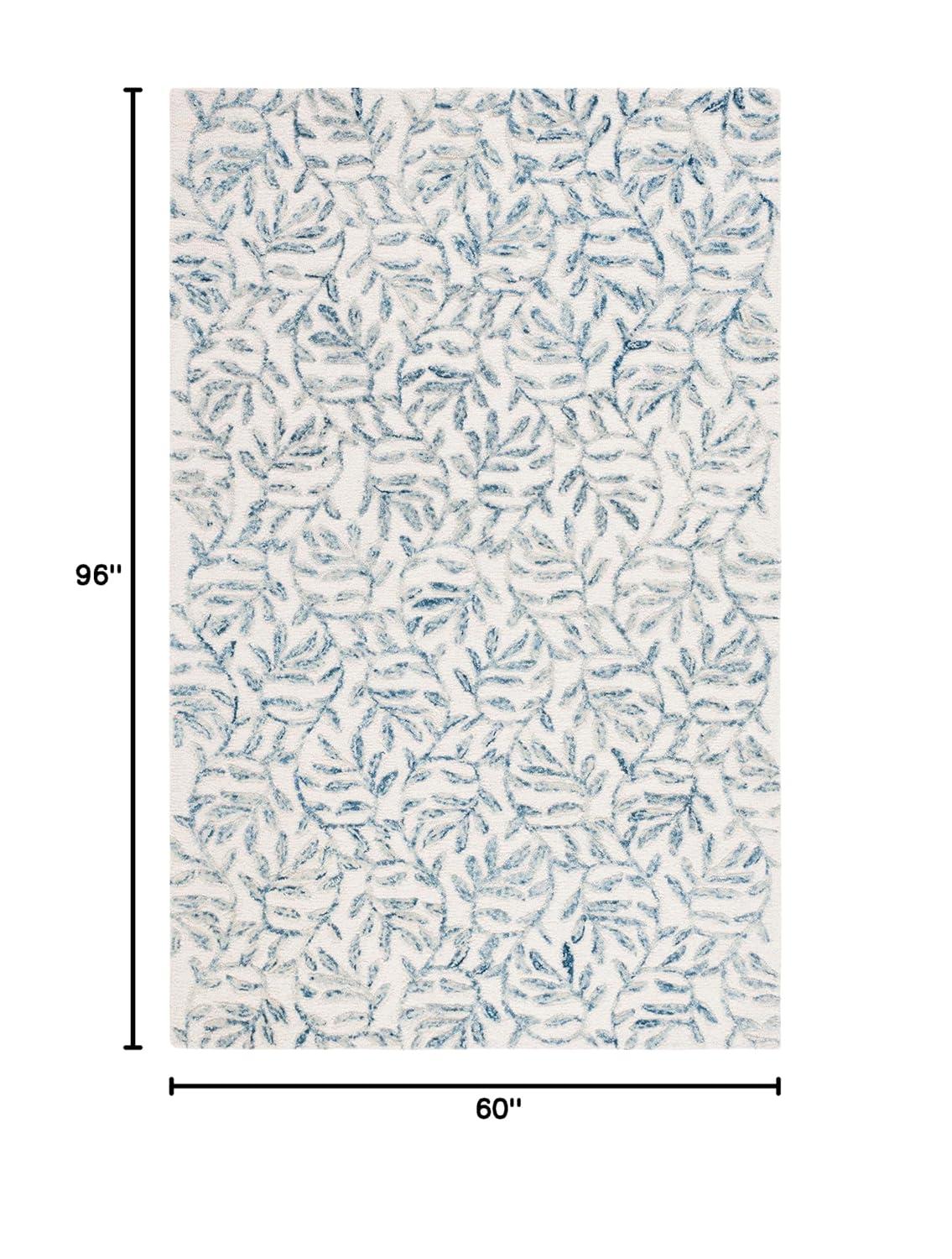 Jardin JAR734 Hand Tufted Area Rug - Ivory/Blue - 5'x8' - Safavieh.
