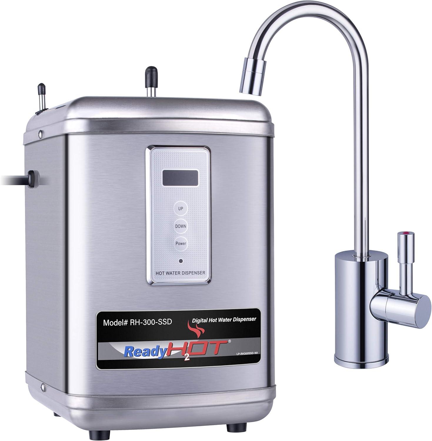 Ready Hot 41-RH-300-F570-CH Digital Kitchen Hot Water Dispenser with Polished Chrome Single Handle 1300W