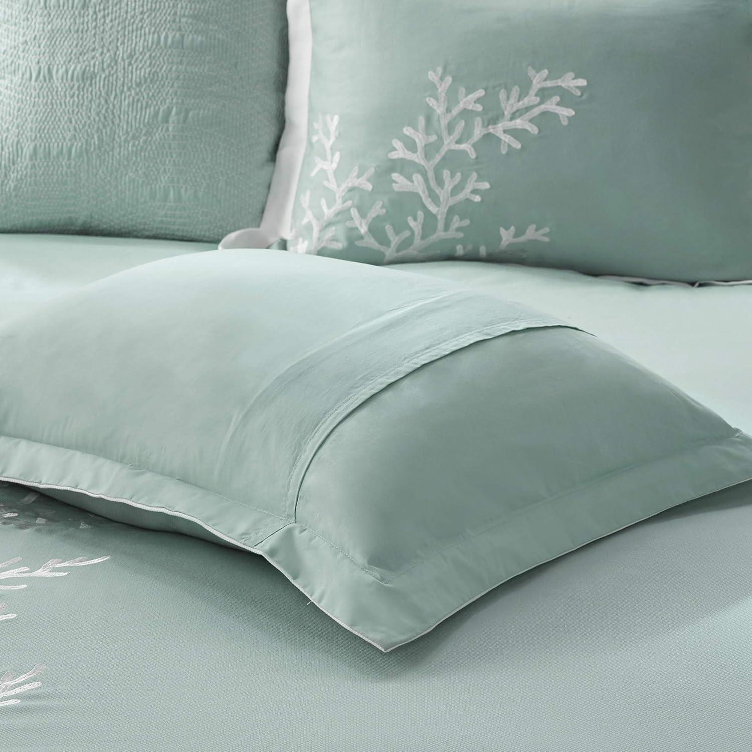 Harbor House Coastline Embroidered 100% Cotton 4 Piece Comforter Set