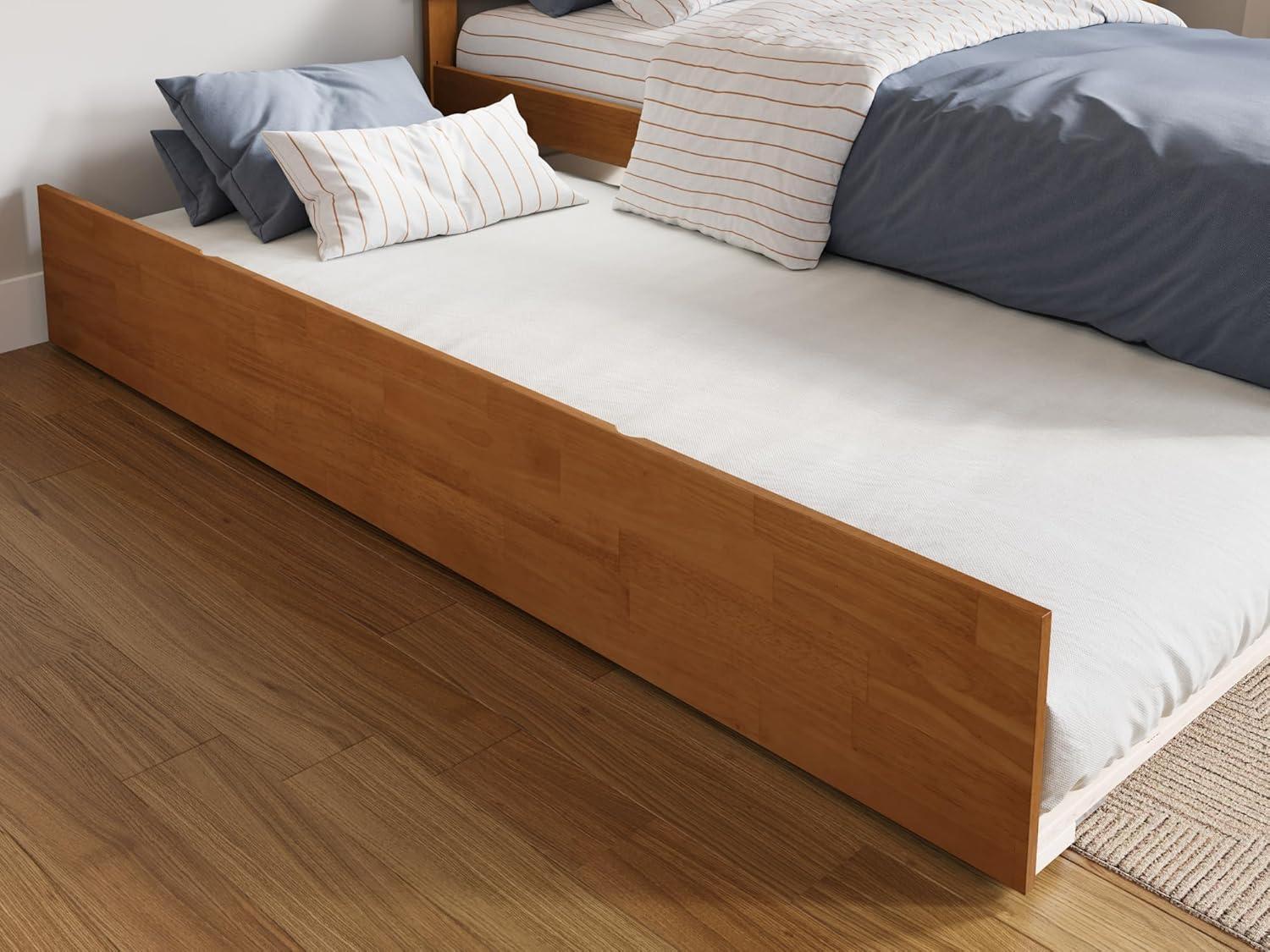 Solid Wood Platform Storage Bed