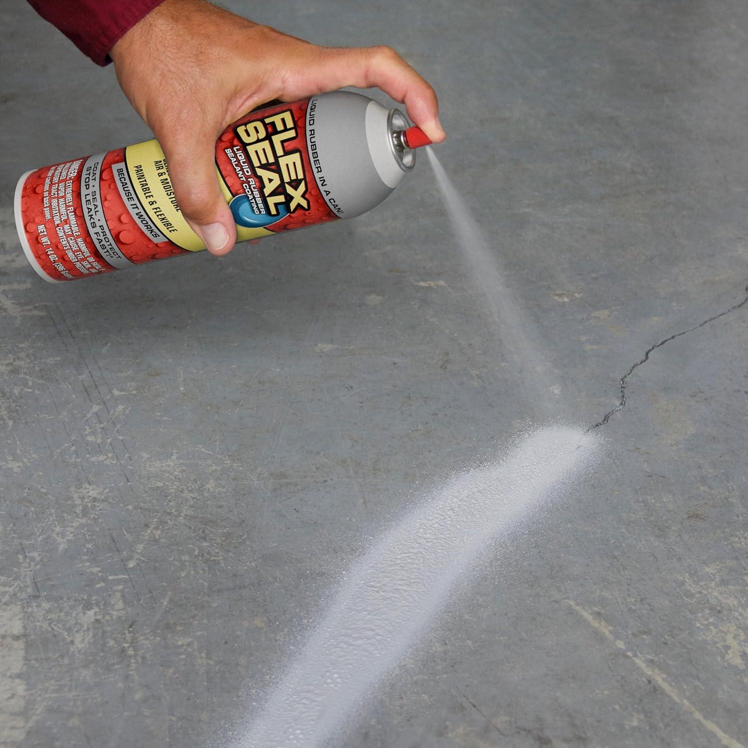 Flex Seal Automotive Aerosol Liquid Rubber Sealant Coating, 14 oz, Black