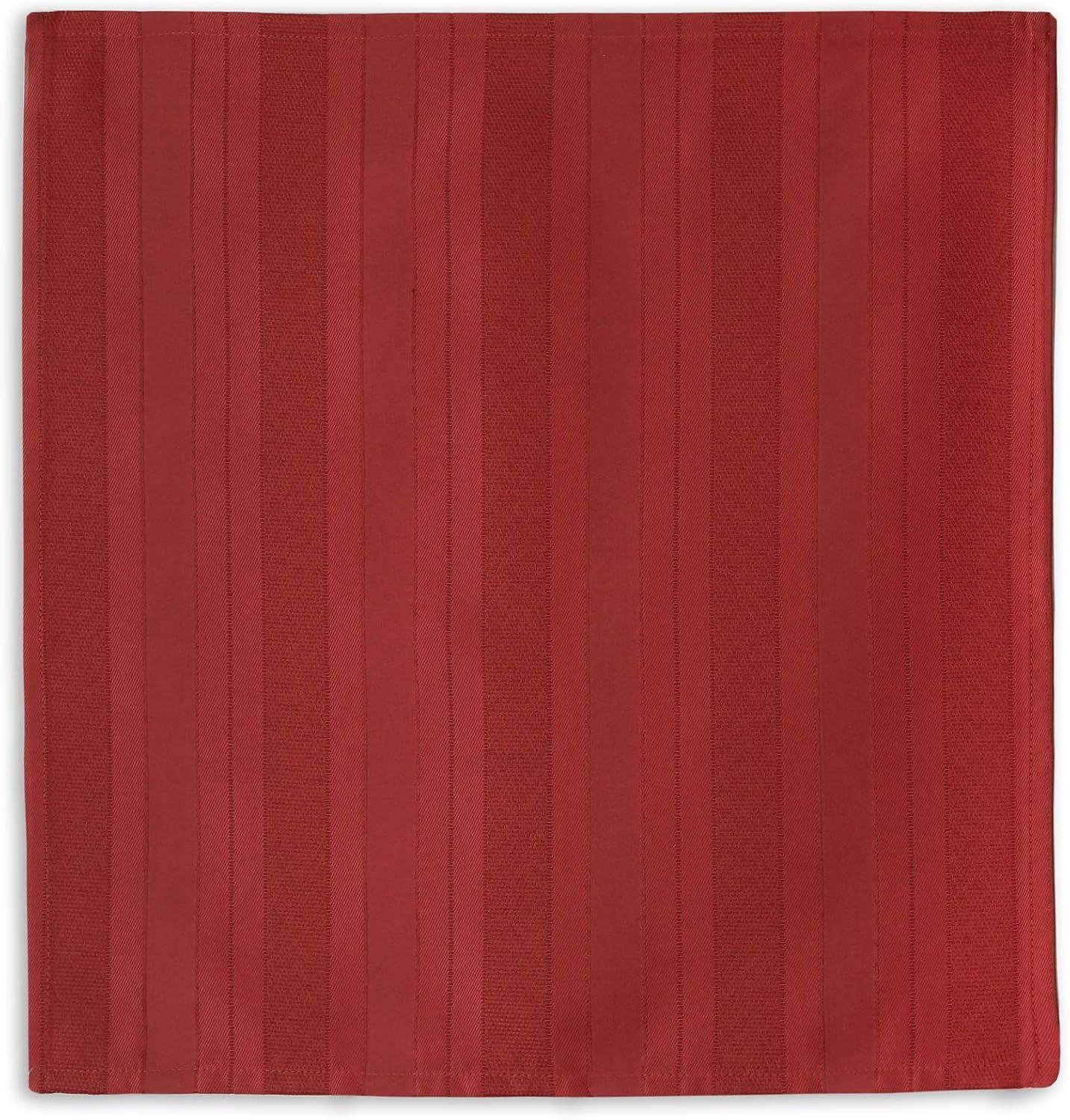 Red Polyester Stain-Resistant Table Napkins Set of 4