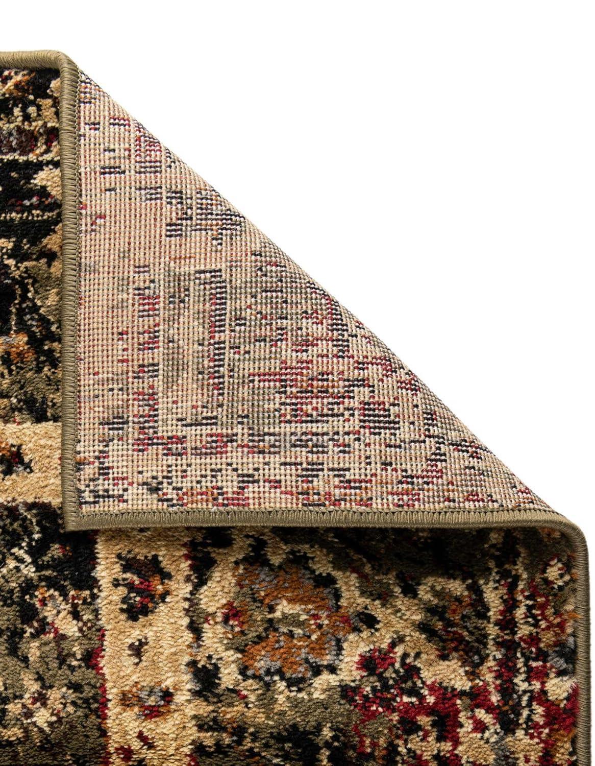 Unique Loom Saturn Collection Area Rug - Ion (9' x 12' Rectangle, Green/ Beige)