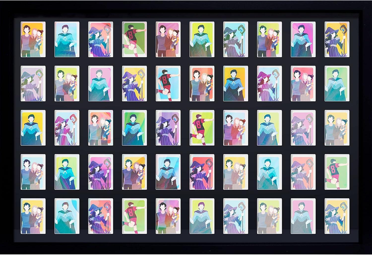 Gb Eye 36X24 Display Trading And Sport Cards Collector Frame, 50 Cards Display Case