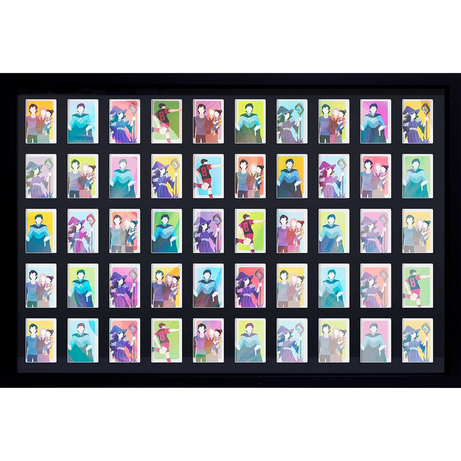 Gb Eye 36X24 Display Trading And Sport Cards Collector Frame, 50 Cards Display Case