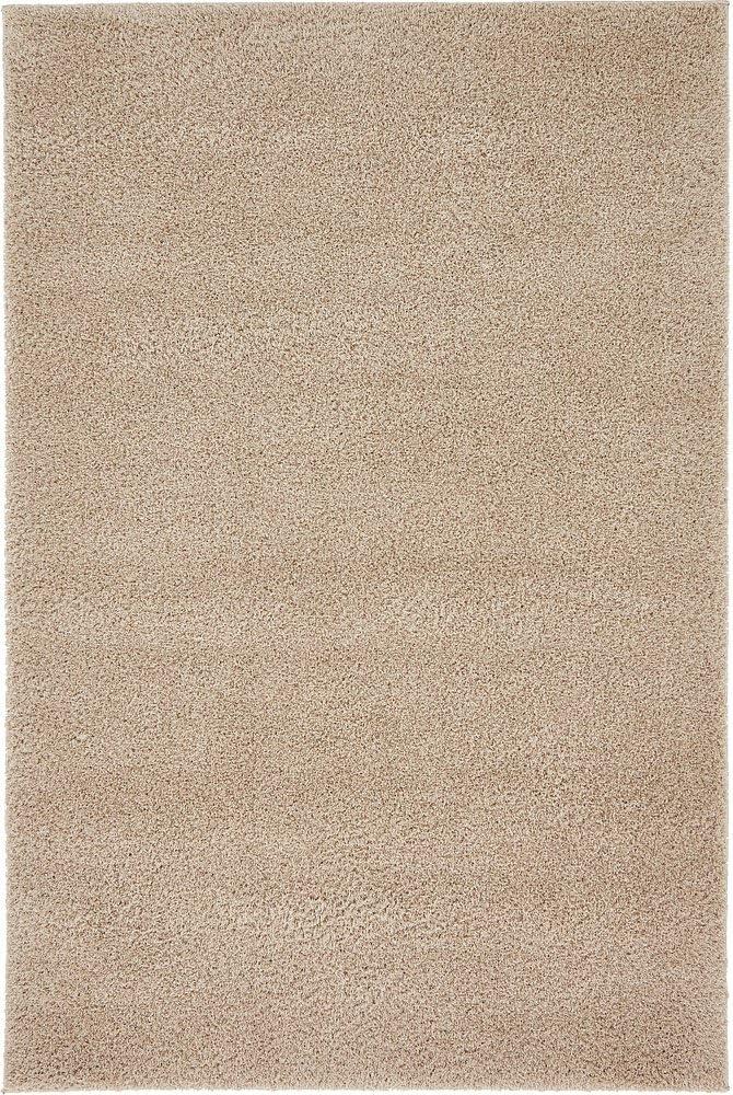 Serenity Soft Shag 4' x 6' Brown Synthetic Rug for Kids