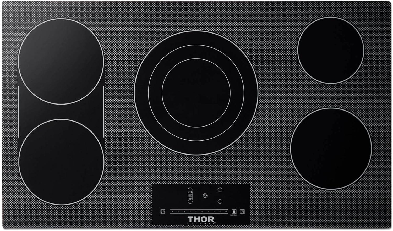 Thor Kitchen Tec36 36" Wide 5 Burner Electric Cooktop - Black