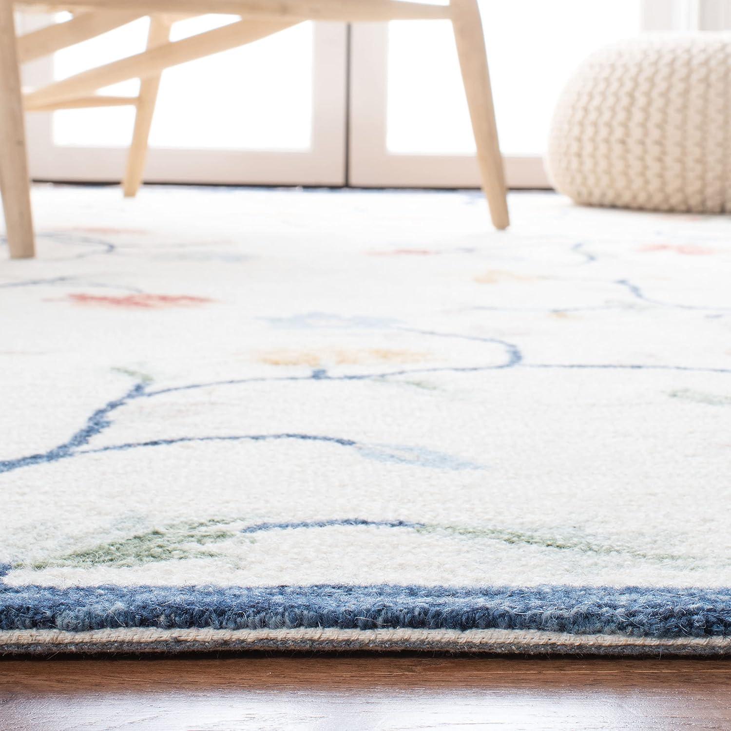 Metro MET120 Hand Tufted Area Rug - Ivory/Blue - 8'x10' - Safavieh.