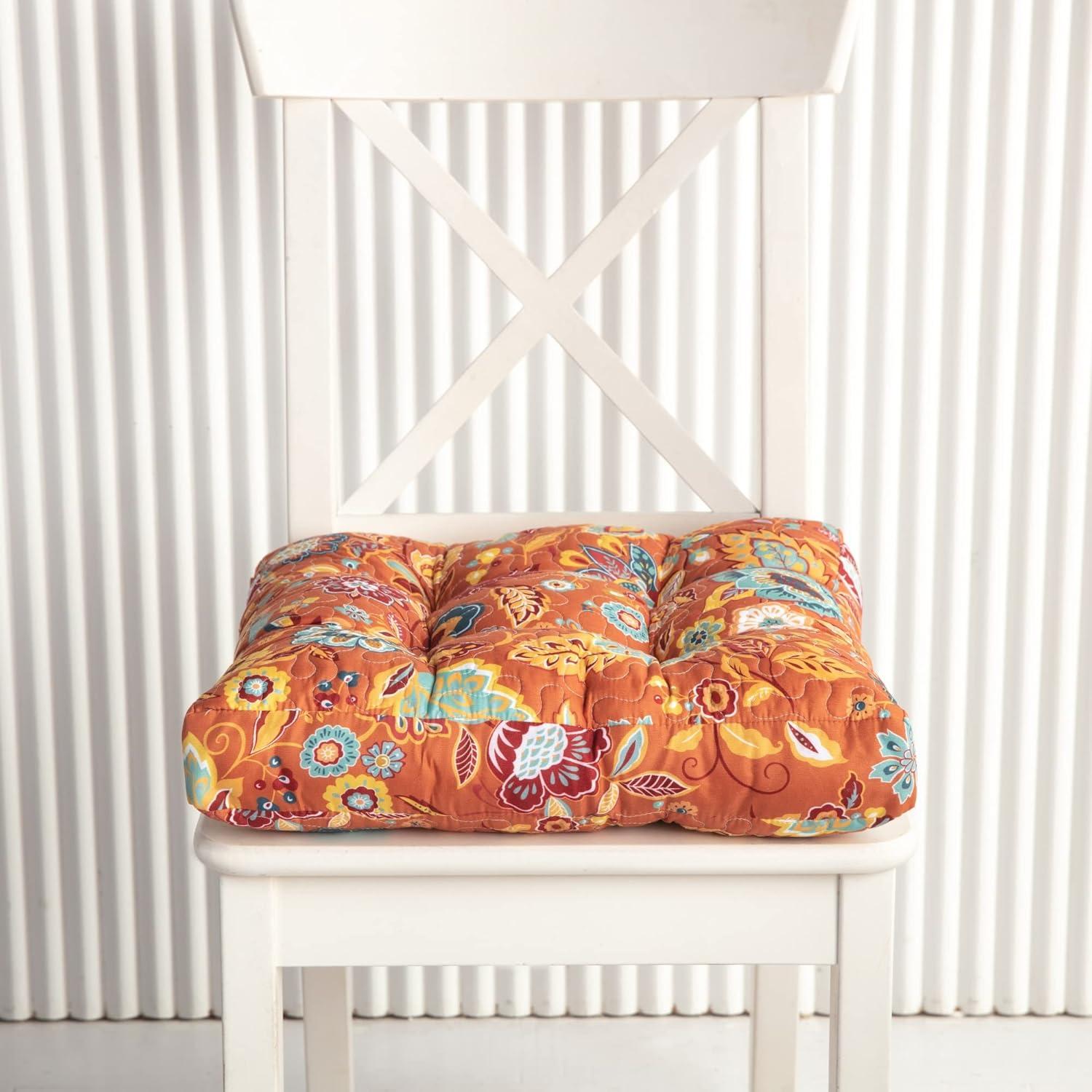 Greenland Home Triple-Cushioned Chair Pad, Set of 4, 18x18-inch (4), Astoria 4 Count