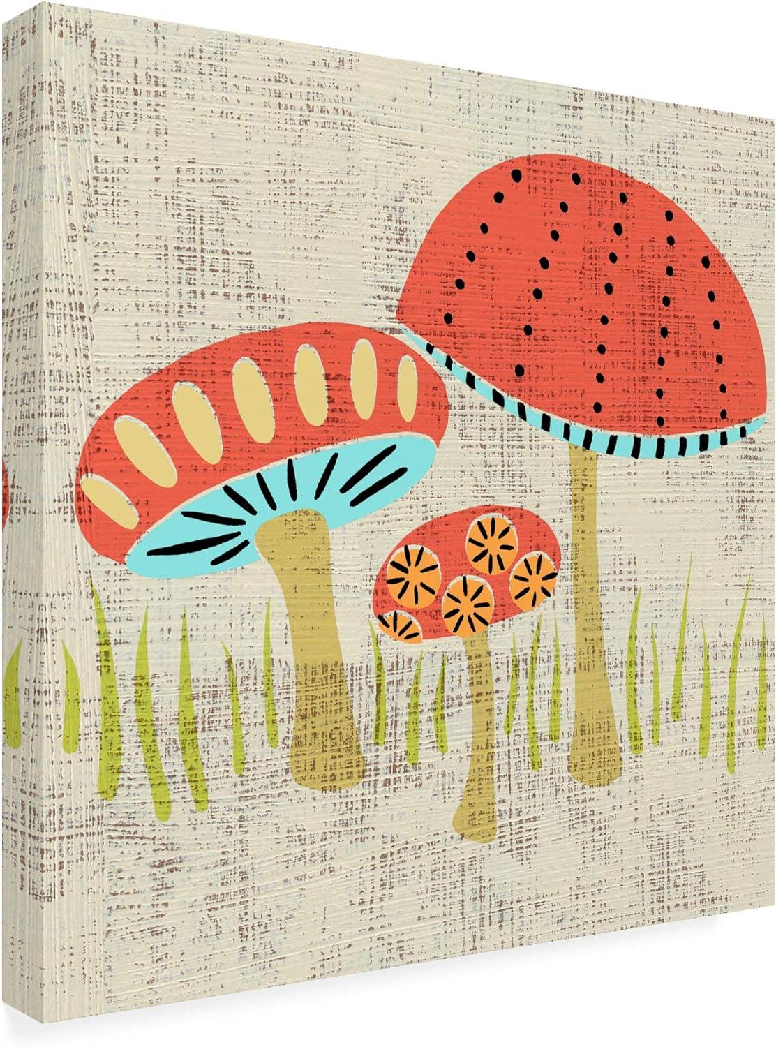 Trademark Fine Art 'Adas Mushrooms' Canvas Art by Chariklia Zarris