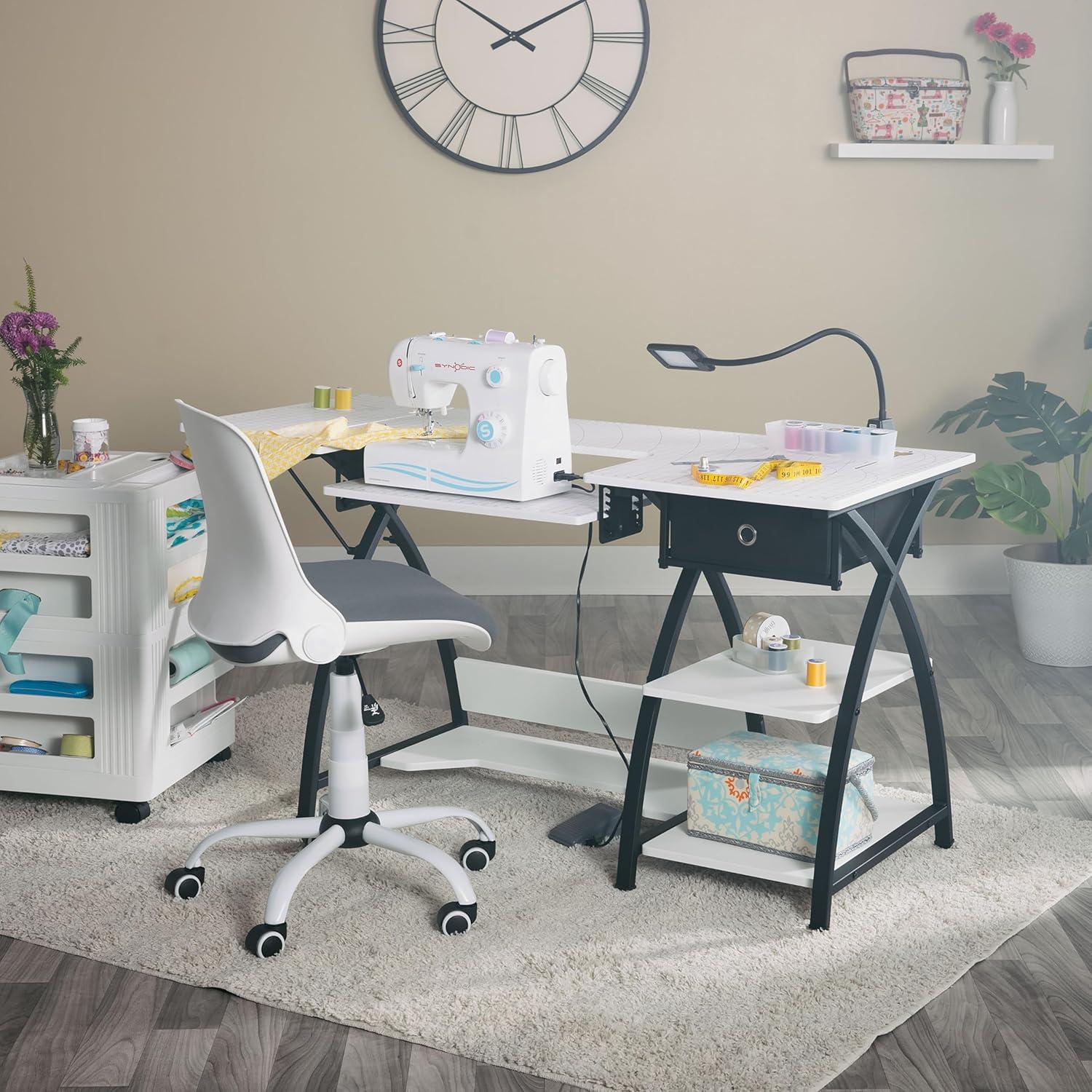 47.25'' x 23.5'' Sewing Table with Sewing Machine Platform