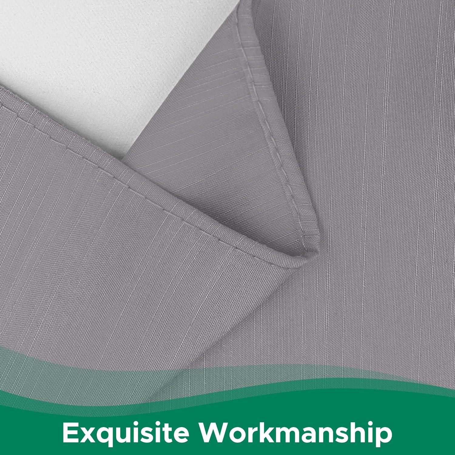 NEWEEN Wrap Around Bed Skirts for Queen Beds 15 Inches Drop, Silver Grey Elastic Dust Ruffles Easy Fit Wrinkle & Fade Resistant Silky Luxurious Fabric Solid Machine Washable