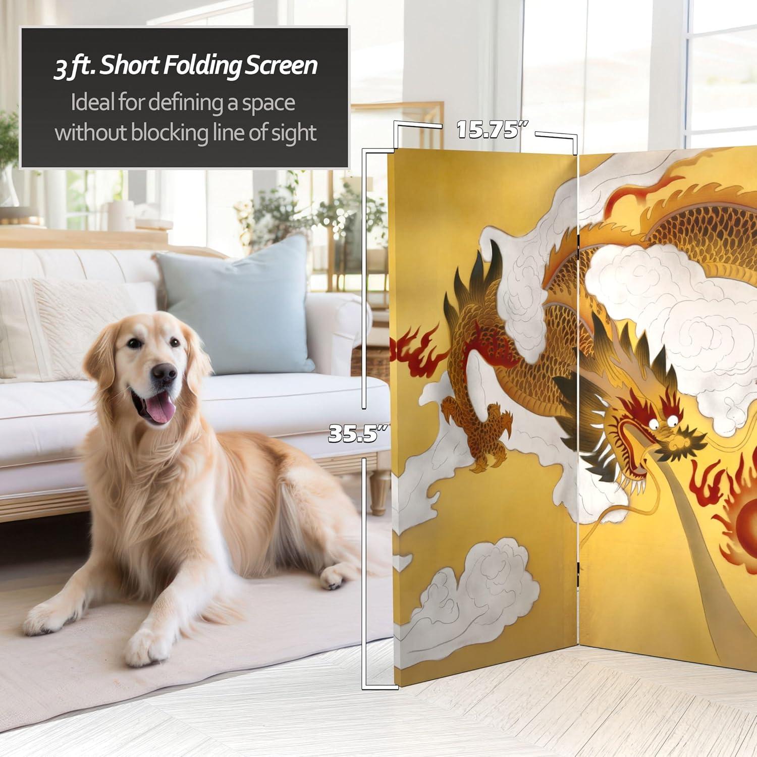 Winston Porter Keir 3 ft. Tall Folding Art Screen