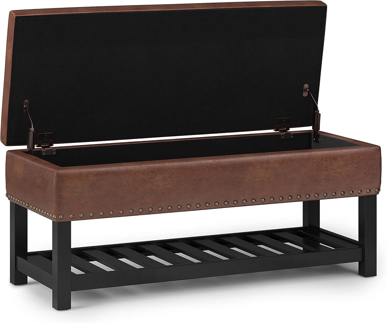 Lomond Faux Leather Upholstered Storage Bench