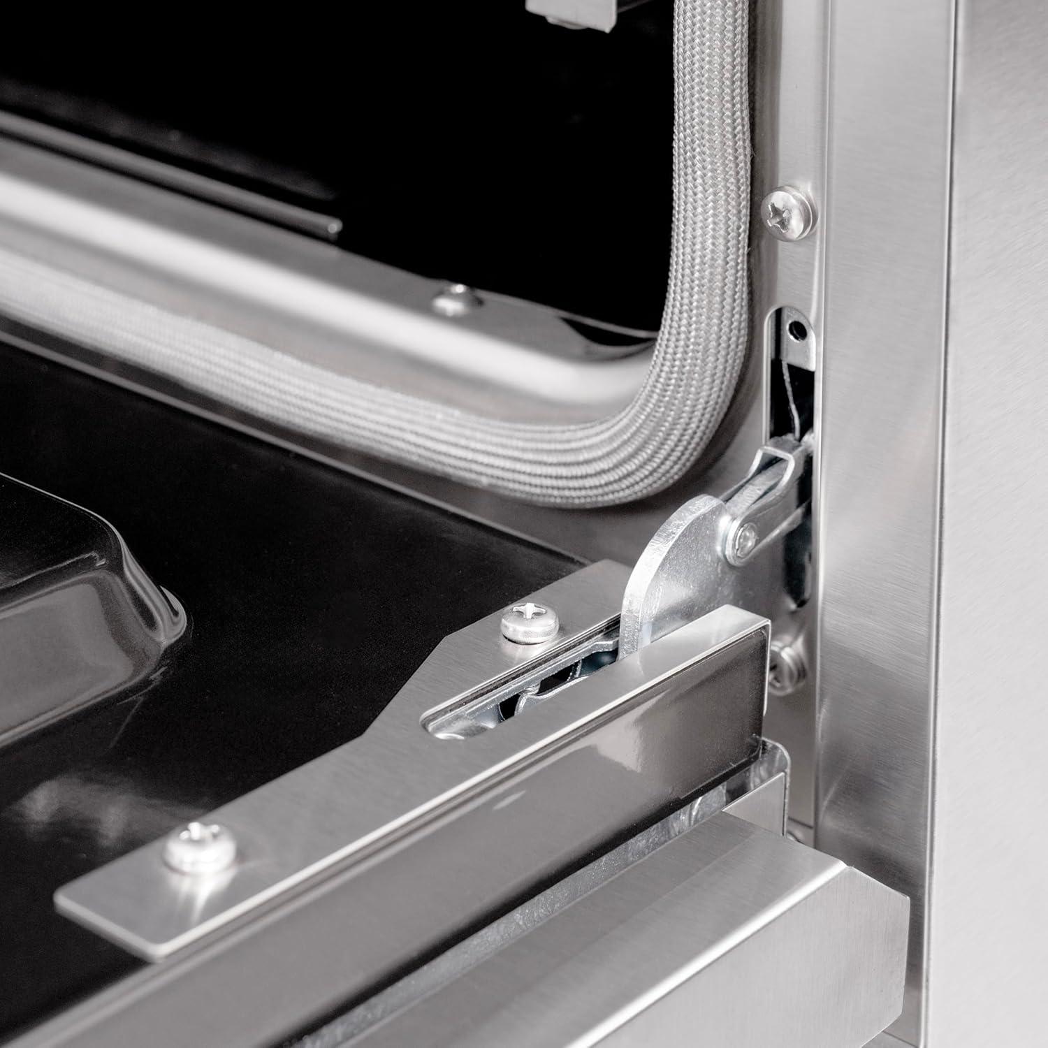 ZLINE ZLINE Autograph Edition 48 in. 6.7 cu. ft. Classic Double Oven Gas Range W/ 8 Burner Cooktop in Stainless Steel & Matte Black Accents (CGRZ-48-MB) CGRZ-48-G