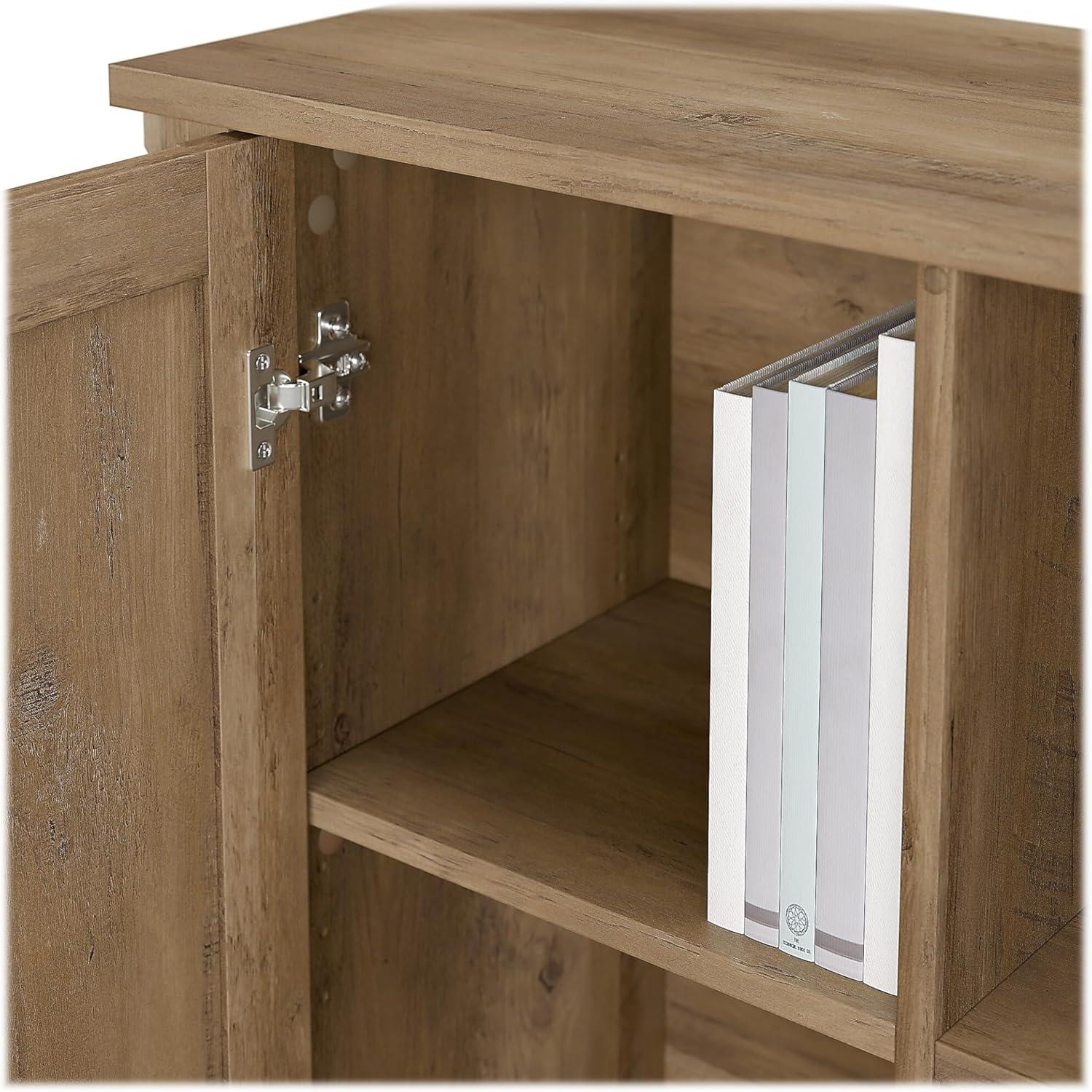 Bush Furniture Salinas Entryway Storage Set, Reclaimed Pine