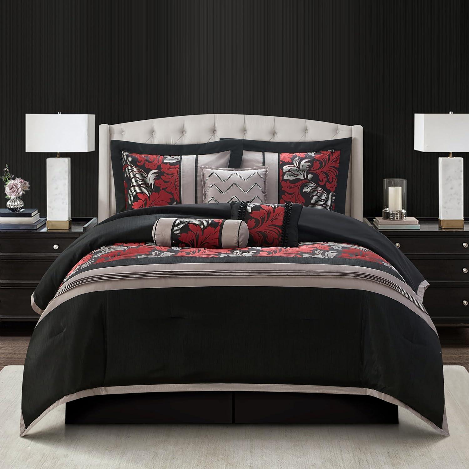 Nanshing America, Inc  Pierre 7 Piece Luxury Glam Comforter Set & Reviews | Wayfair