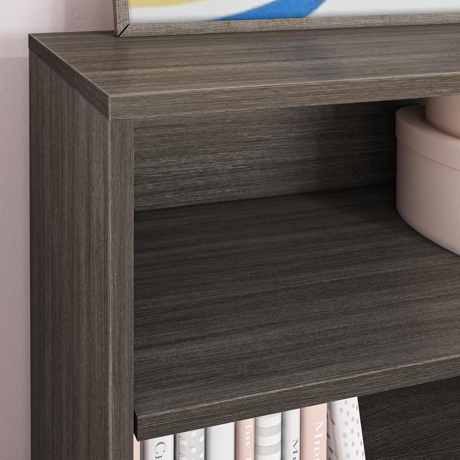 Max & Lily Classic 6-Shelf Bookcase, Solid Wood Bookcase for Kids Bedroom/Playroom, Clay