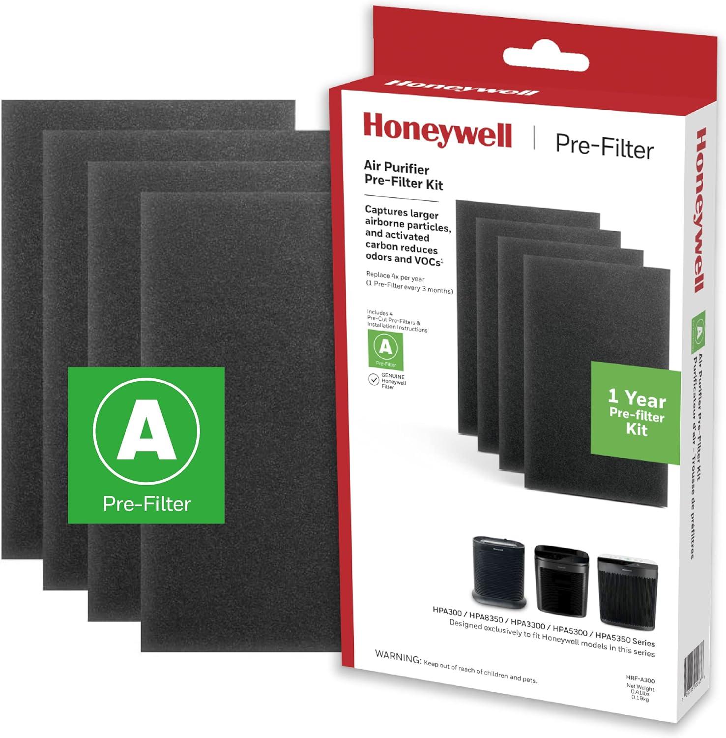 Honeywell Activated Carbon Air Purifier Pre-Filter Kit, 4-Pack