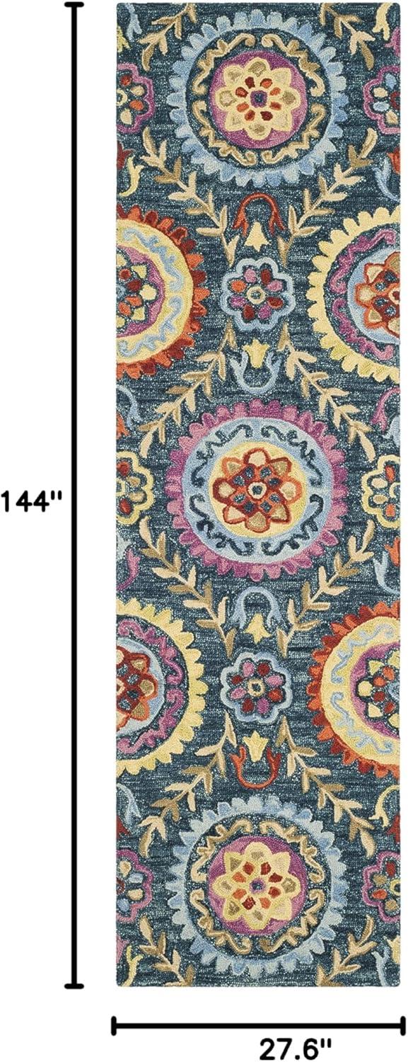 SAFAVIEH Suzani SZN374B Hand-hooked Ivory / Multi Rug