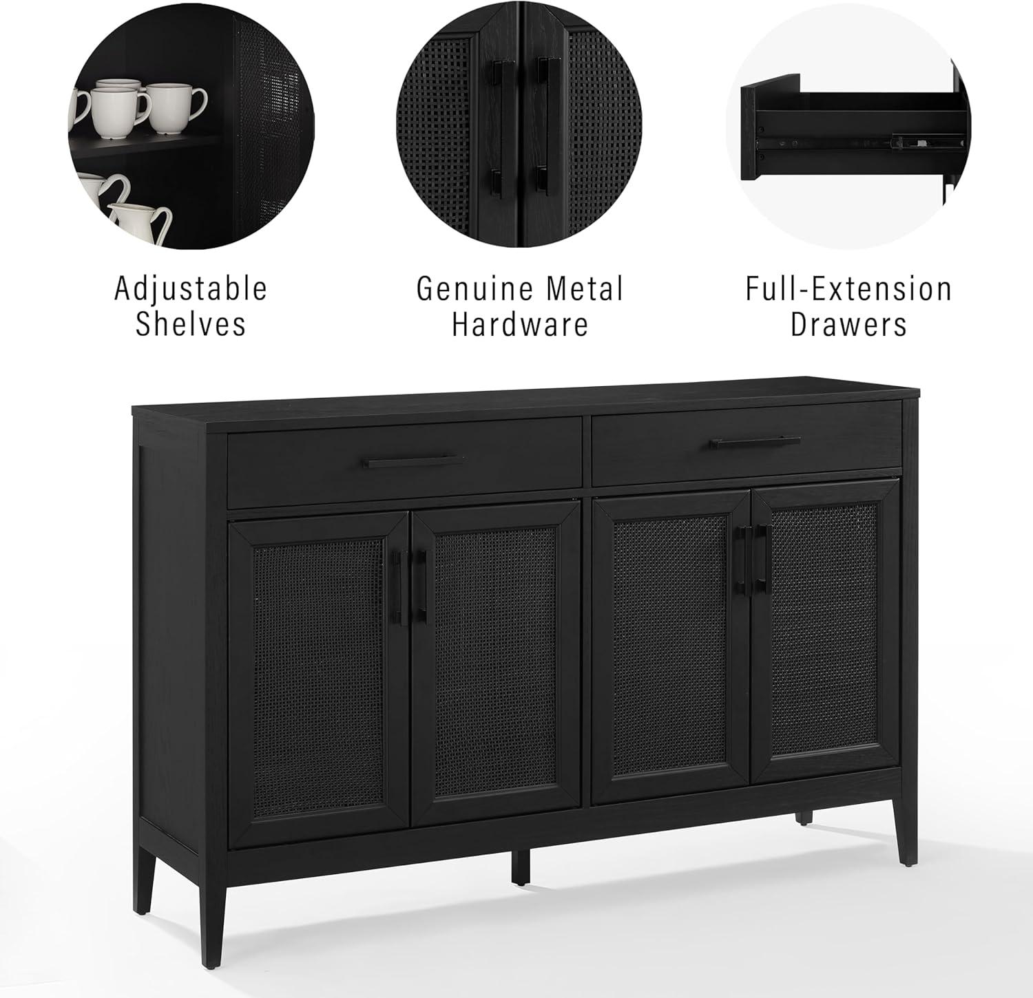 Milo Sideboard Black - Crosley